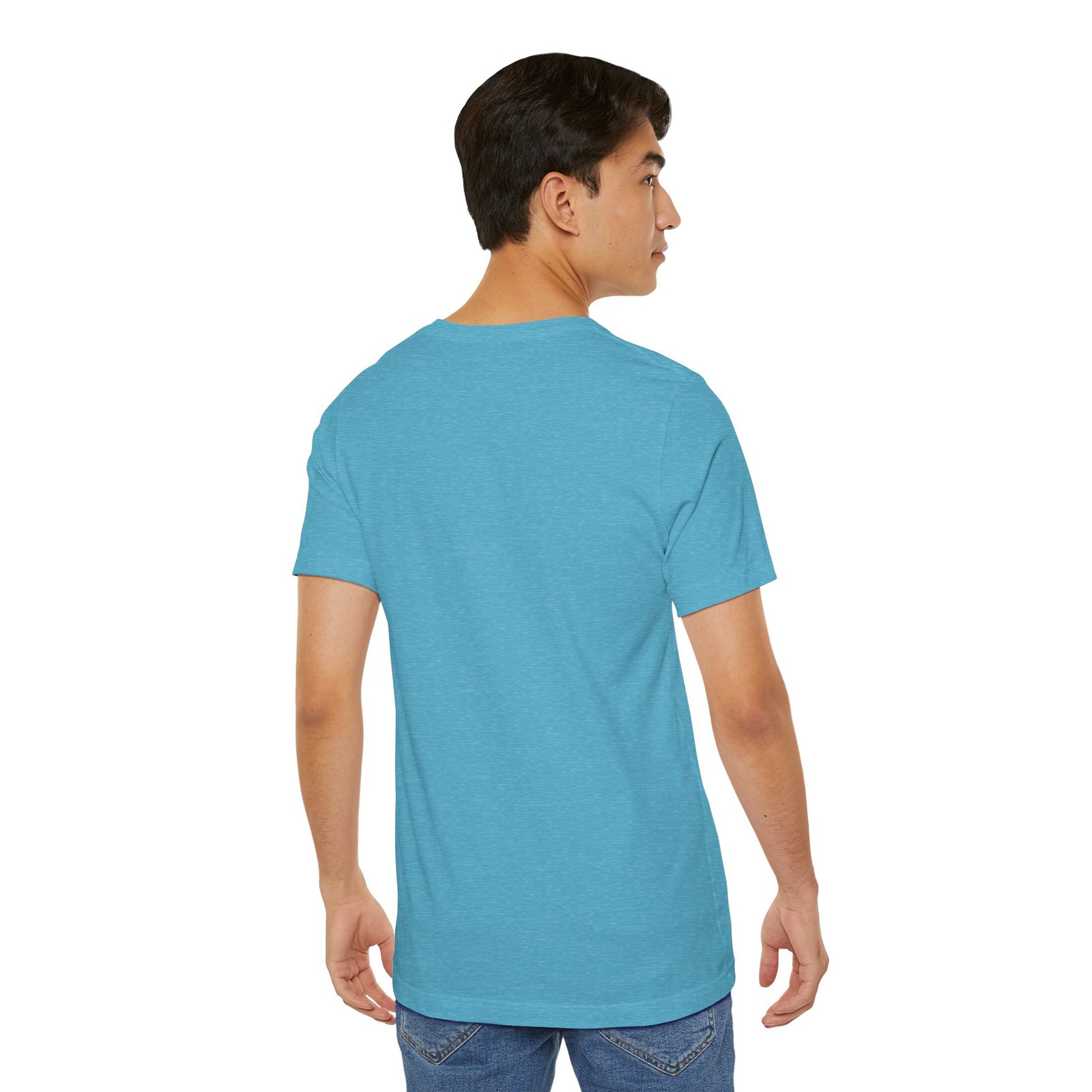 Blue and Black Merlequin with blue eyes Great Danes Illustrated Tee — "Men + Great Danes" Graphic T-Shirt - Image 64