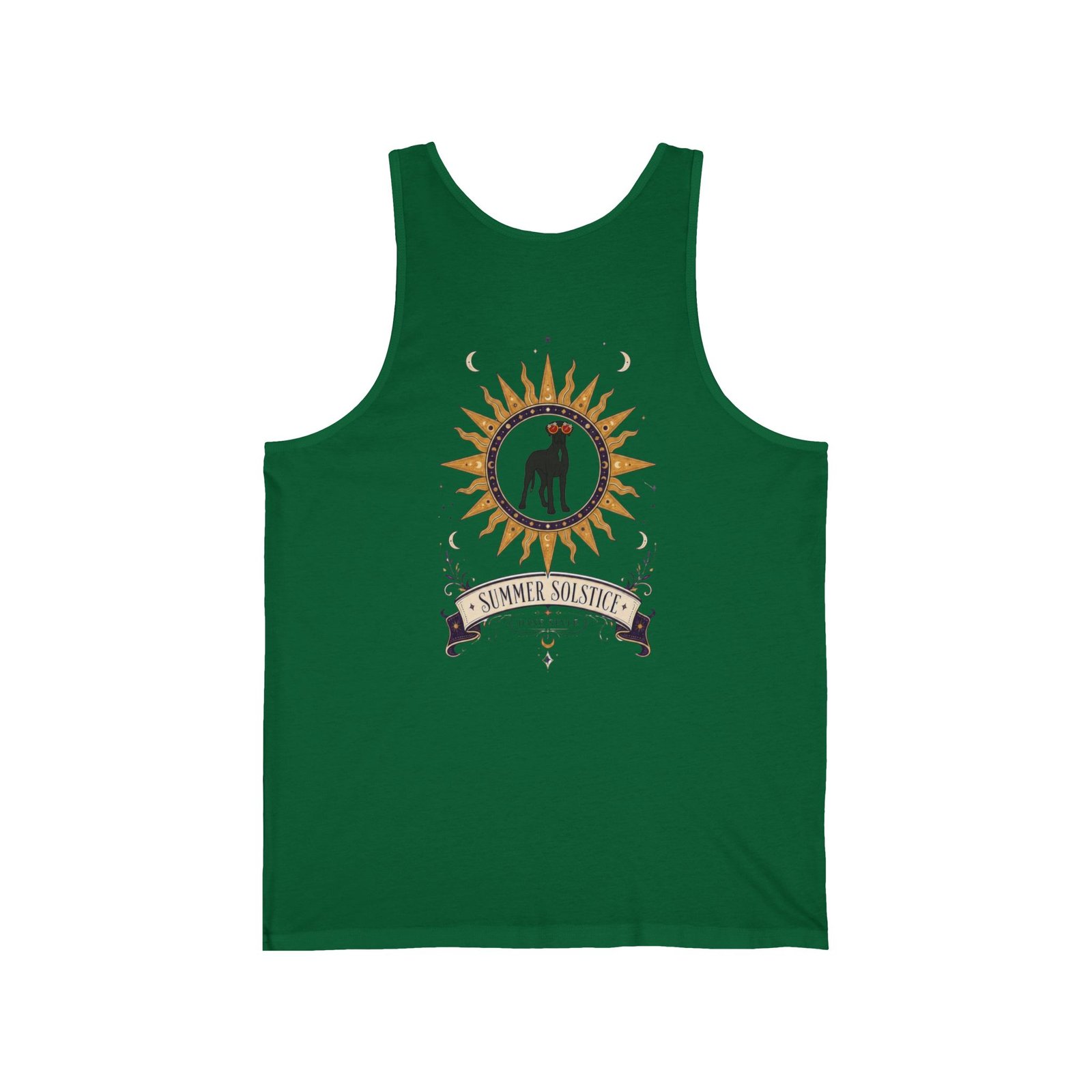 Blue Brindle White Chest Snip Great Dane Summer Solstice Tank Top — Sun & Dog Graphic - Image 6