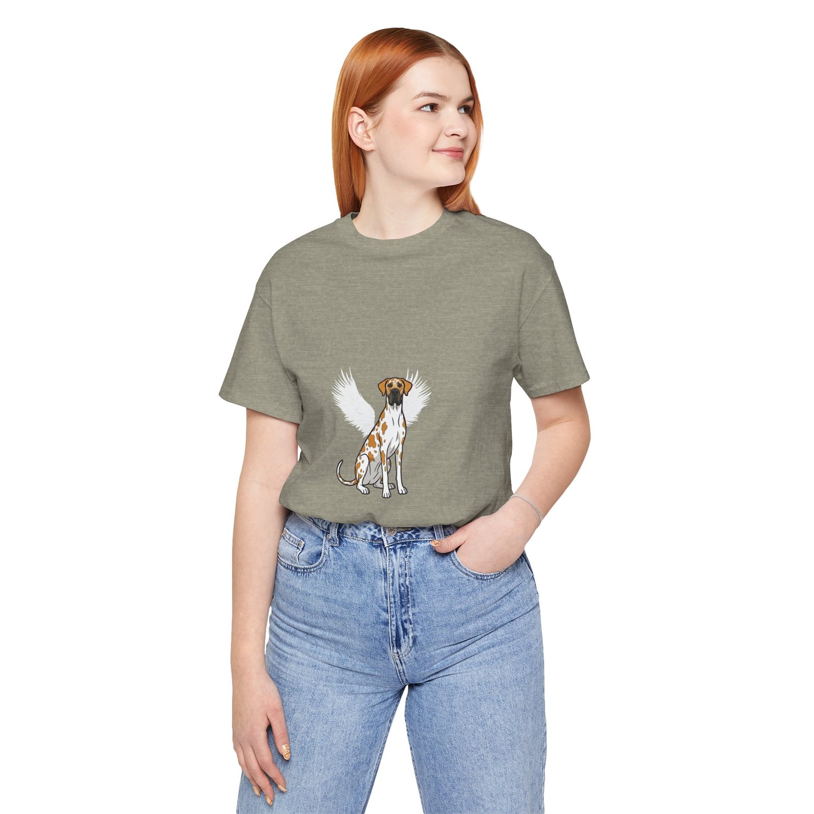 Unisex Fawnequin Great Dane with White Chest Snip Great Dane Rainbow Bridge Lyric Back-Print Tee — 'Beloved Memory' Poem Shirt - Image 39