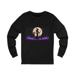 Black with white chest marking Great Dane, Black Cat, (up to 2x) Long Sleeve Tee — Her Familiars