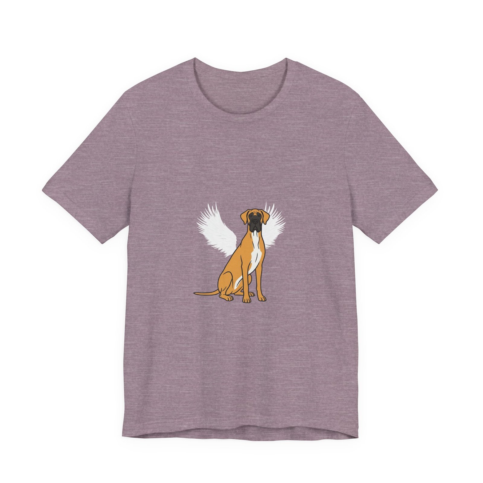 Unisex Fawn with White Chest Great Dane Rainbow Bridge Lyric Back-Print Tee — 'Beloved Memory' Poem Shirt - Image 60
