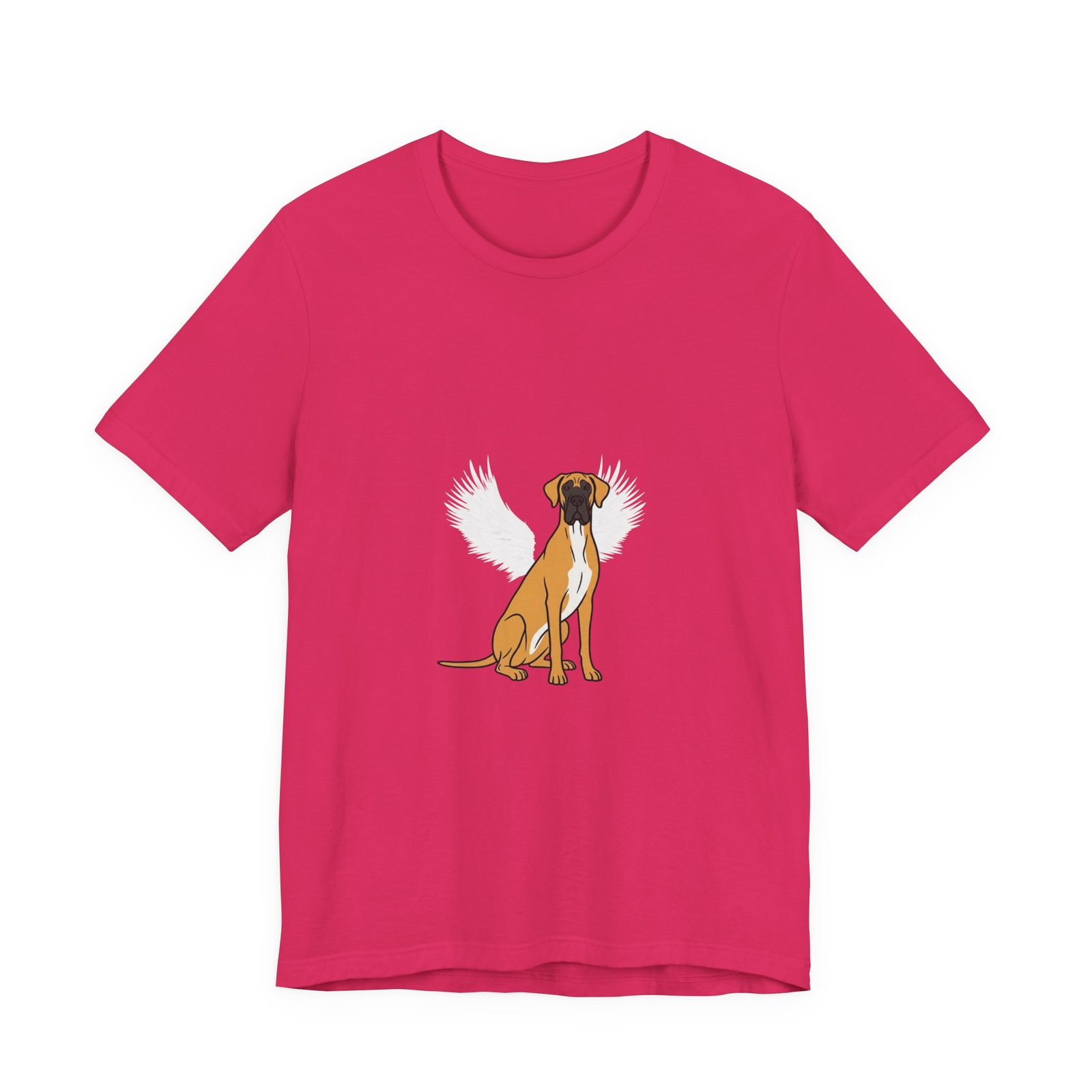 Unisex Fawn with White Chest Great Dane Rainbow Bridge Lyric Back-Print Tee — 'Beloved Memory' Poem Shirt - Image 7