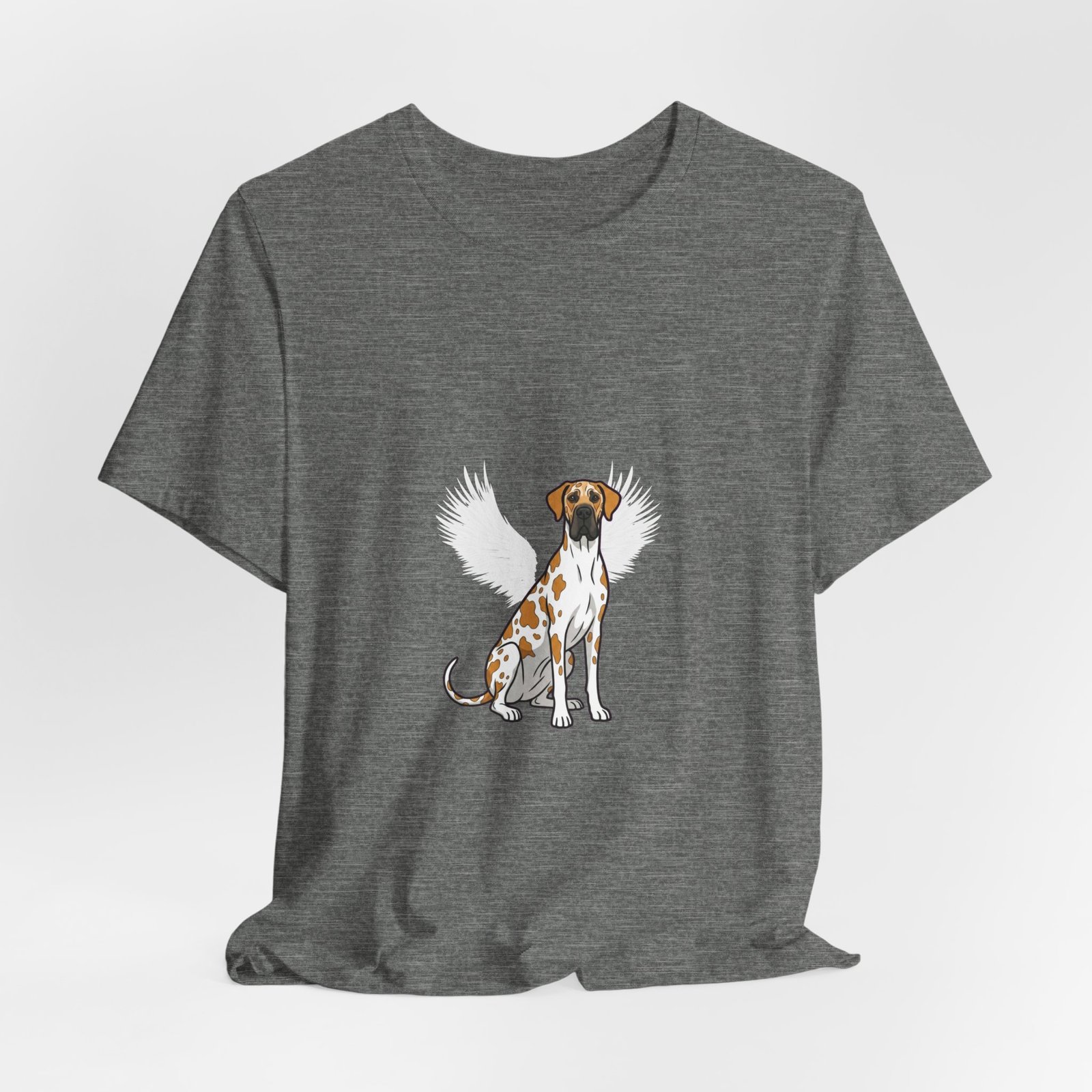 Unisex Fawnequin Great Dane with White Chest Snip Great Dane Rainbow Bridge Lyric Back-Print Tee — 'Beloved Memory' Poem Shirt - Image 33