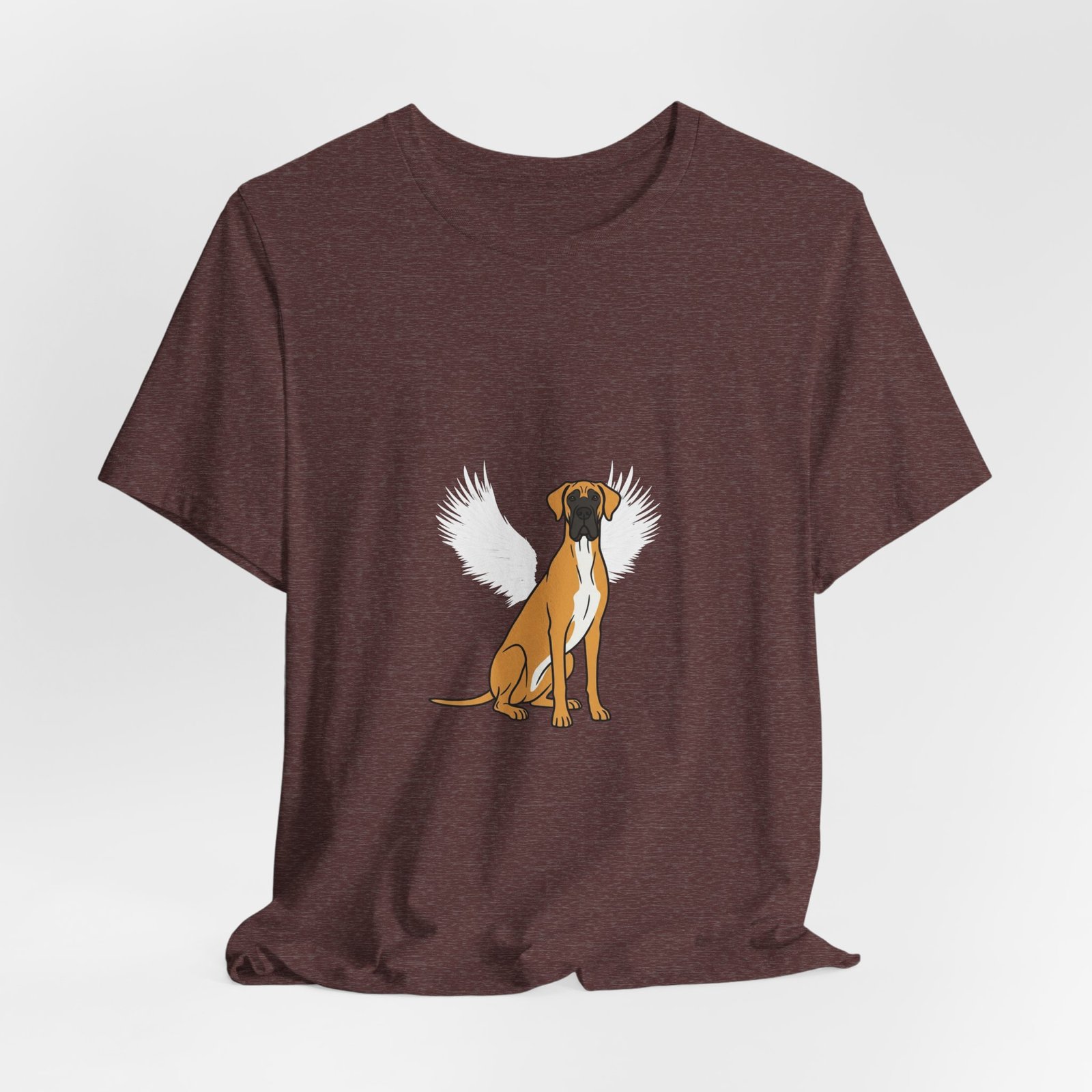 Unisex Fawn with White Chest Great Dane Rainbow Bridge Lyric Back-Print Tee — 'Beloved Memory' Poem Shirt - Image 27