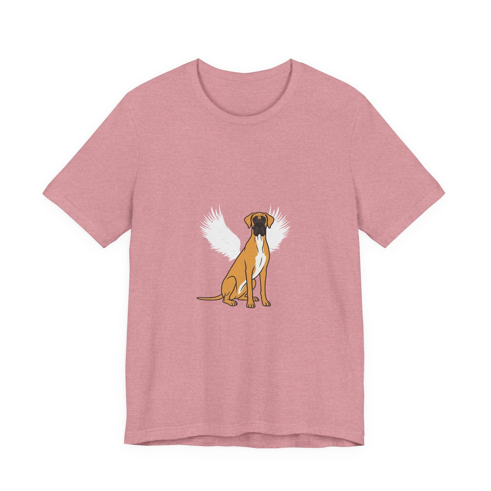 Unisex Fawn with White Chest Great Dane Rainbow Bridge Lyric Back-Print Tee — 'Beloved Memory' Poem Shirt - Image 55