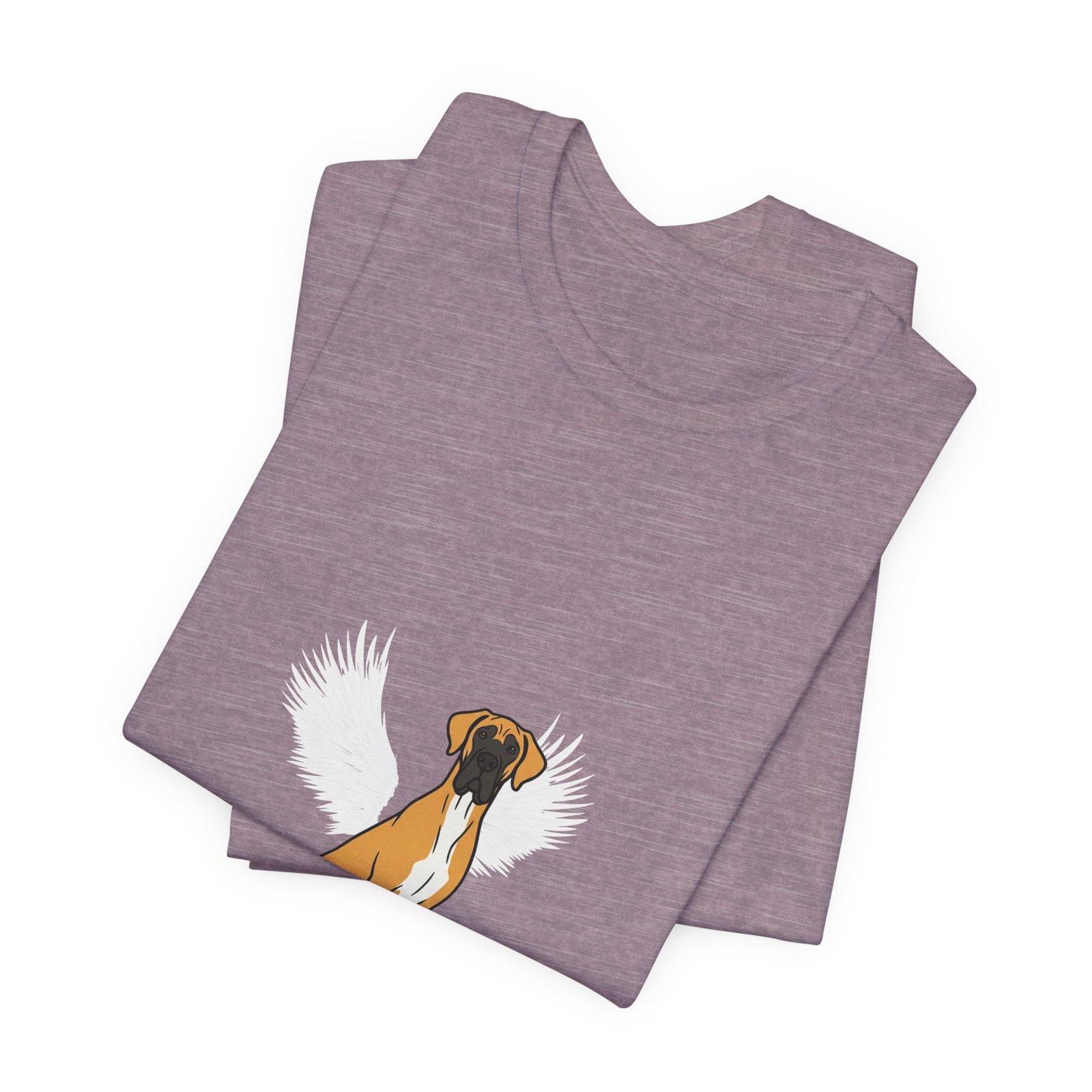 Unisex Fawn with White Chest Great Dane Rainbow Bridge Lyric Back-Print Tee — 'Beloved Memory' Poem Shirt - Image 62
