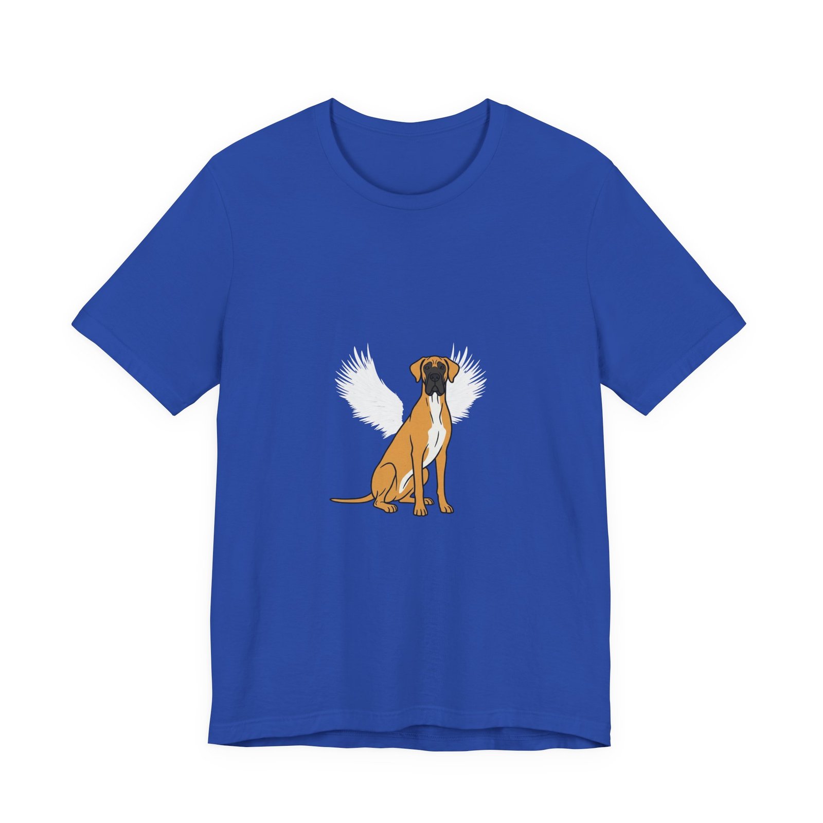 Unisex Fawn with White Chest Great Dane Rainbow Bridge Lyric Back-Print Tee — 'Beloved Memory' Poem Shirt - Image 18