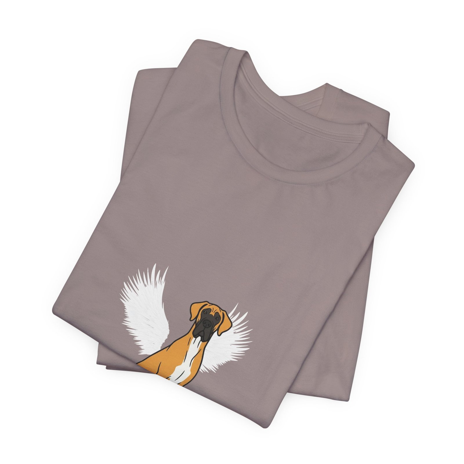 Unisex Fawn with White Chest Great Dane Rainbow Bridge Lyric Back-Print Tee — 'Beloved Memory' Poem Shirt - Image 32