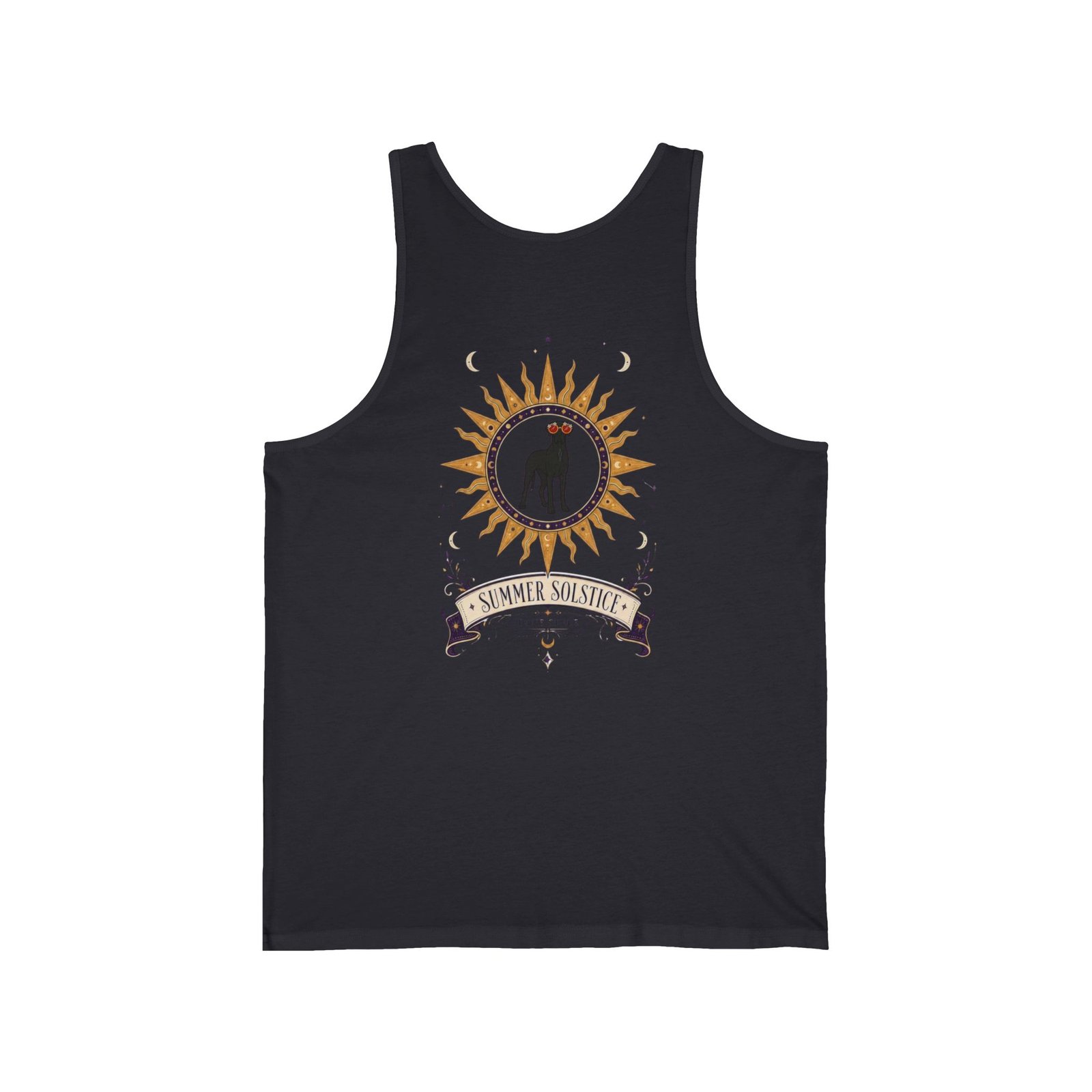 Blue Brindle White Chest Snip Great Dane Summer Solstice Tank Top — Sun & Dog Graphic - Image 8