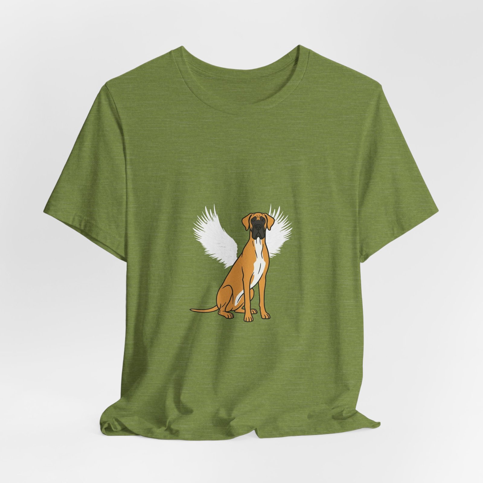 Unisex Fawn with White Chest Great Dane Rainbow Bridge Lyric Back-Print Tee — 'Beloved Memory' Poem Shirt - Image 15