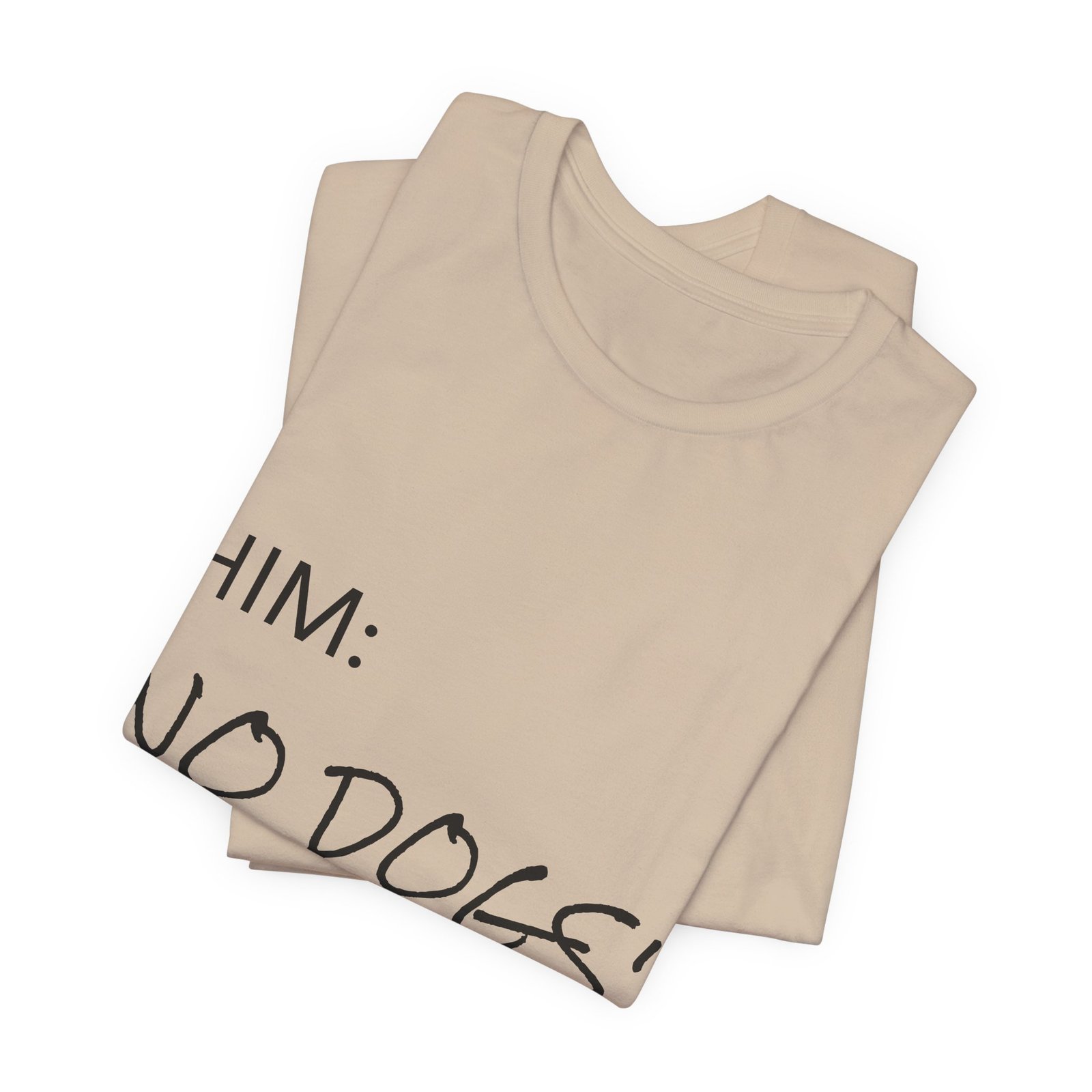 Blue Great Dane T-Shirt — "NO DOGS" Script Front with Man and Dog on Couch Graphic - Image 38