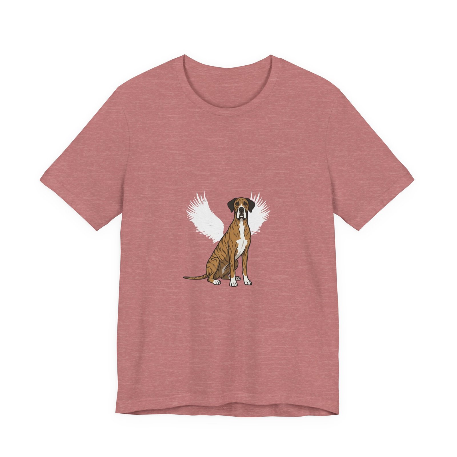 Unisex Brindle with White Chest Snip Great Dane Rainbow Bridge Lyric Back-Print Tee — 'Beloved Memory' Poem Shirt - Image 31