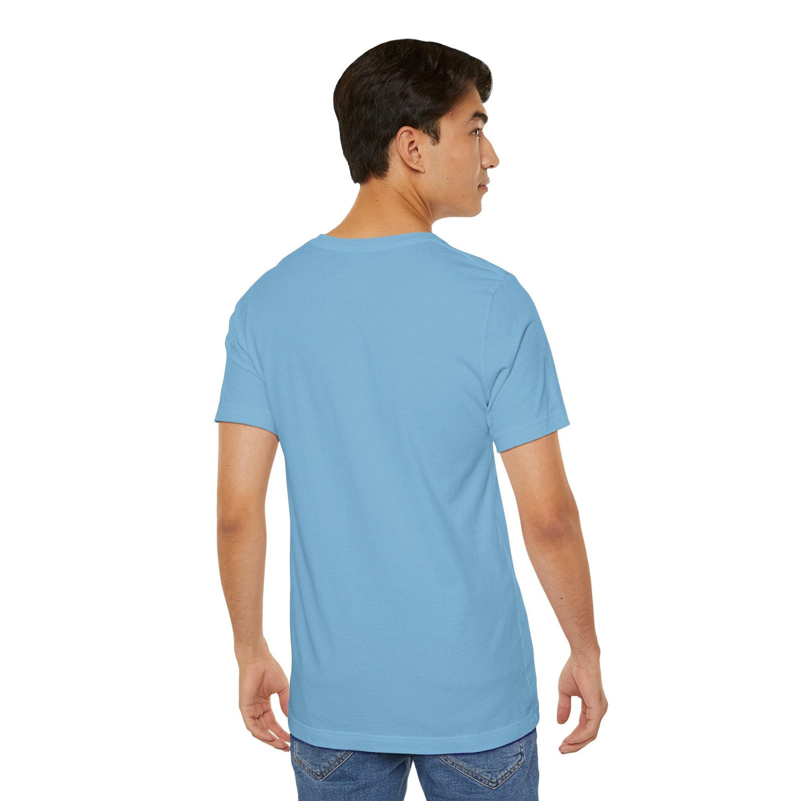 Blue and Black Merlequin with blue eyes Great Danes Illustrated Tee — "Men + Great Danes" Graphic T-Shirt - Image 52