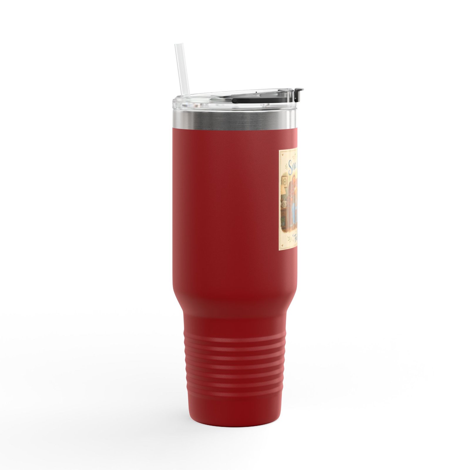 40oz Insulated Travel Mug — "There Runs on Snacks & Naps" Father's Day Camper Design - Image 9