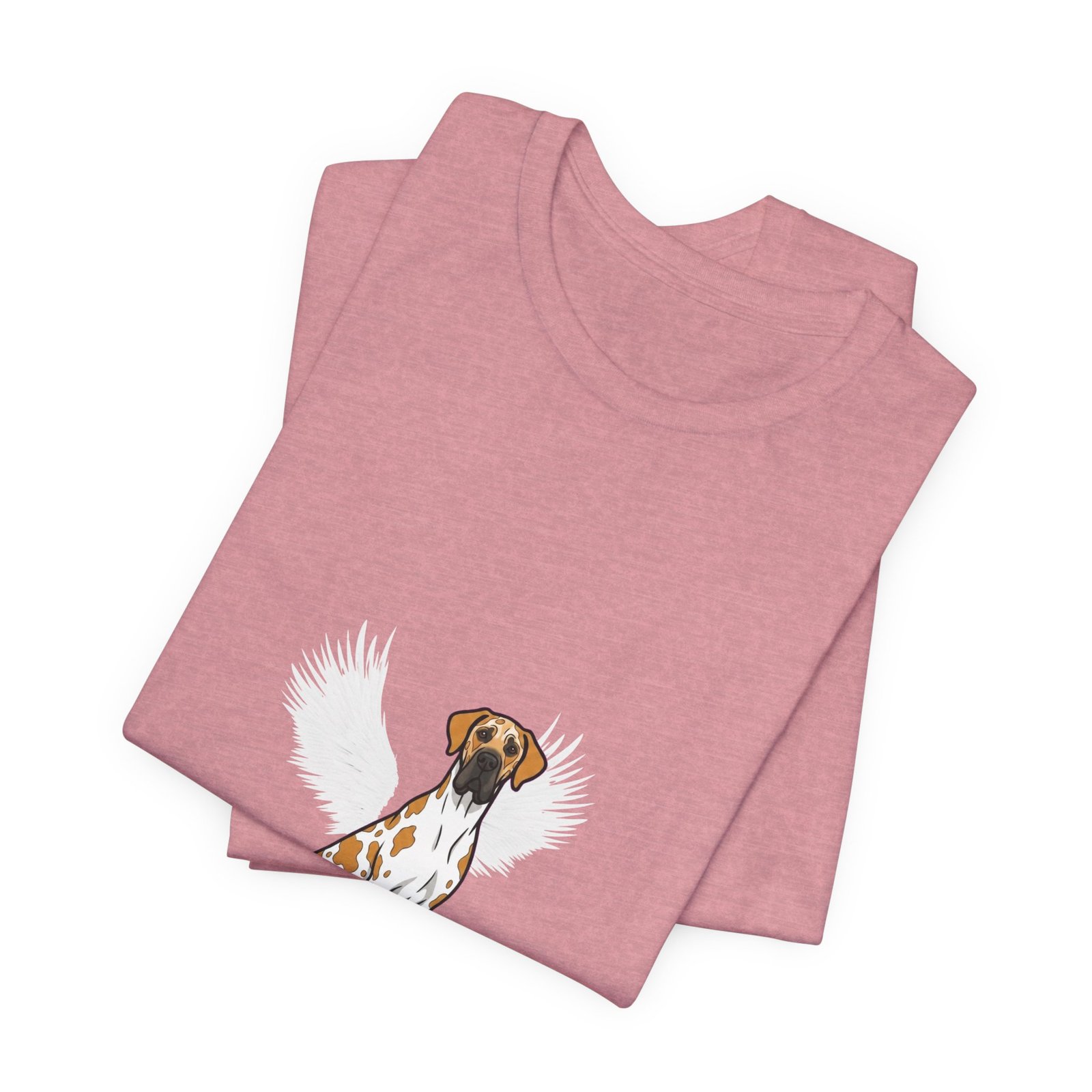 Unisex Fawnequin Great Dane with White Chest Snip Great Dane Rainbow Bridge Lyric Back-Print Tee — 'Beloved Memory' Poem Shirt - Image 57