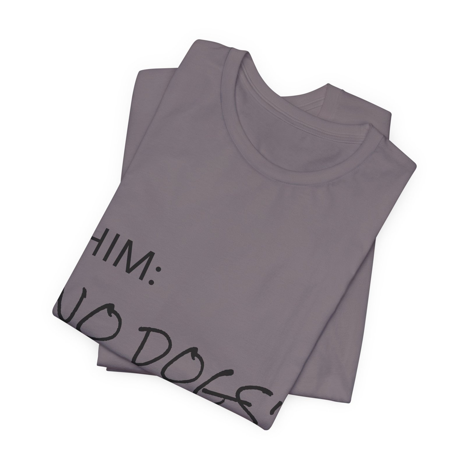 Blue Great Dane T-Shirt — "NO DOGS" Script Front with Man and Dog on Couch Graphic - Image 48
