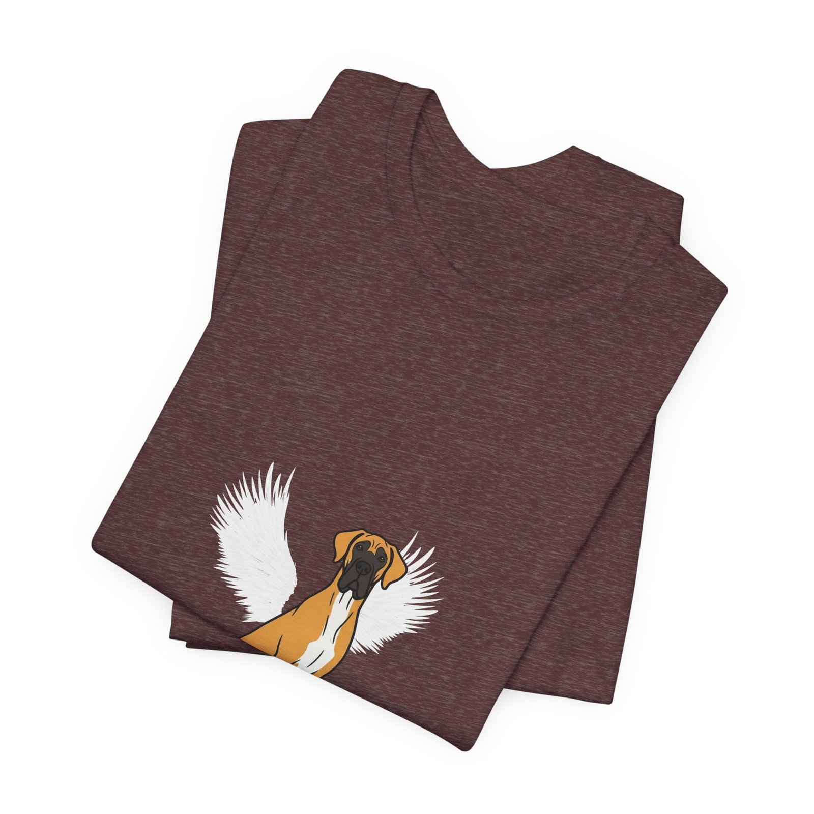 Unisex Fawn with White Chest Great Dane Rainbow Bridge Lyric Back-Print Tee — 'Beloved Memory' Poem Shirt - Image 26