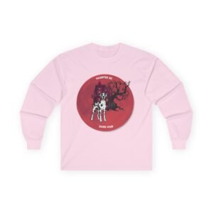 Harlequin Great Dane up to 5xl - Haunted by Dane Hair Unisex Long Sleeve Tee