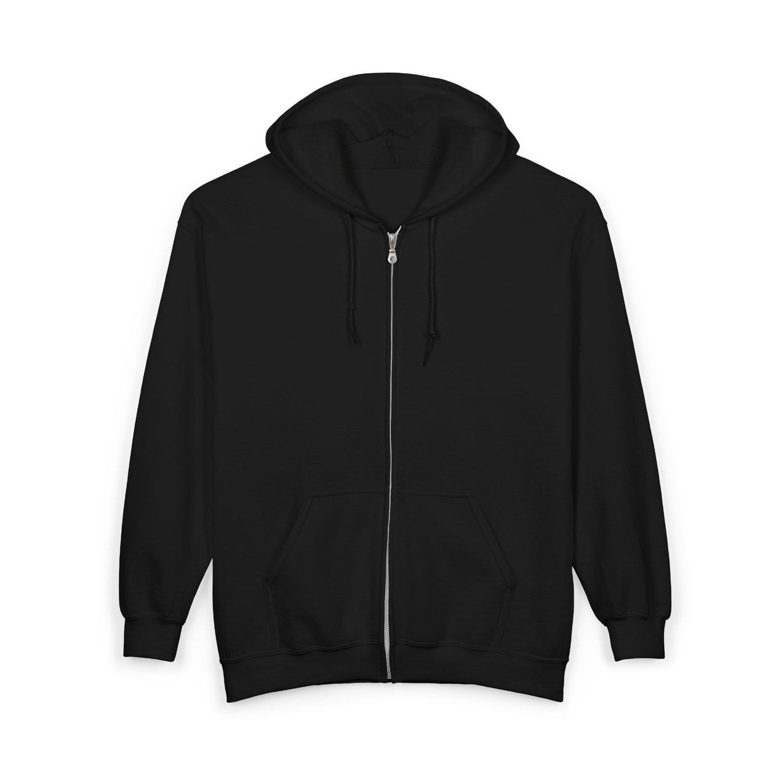 Fawn Great Dane & Black Cat Witch Full-Zip Hoodie (Up to 3x) Back Printed Med-Heavy — Her Familiars - Image 3