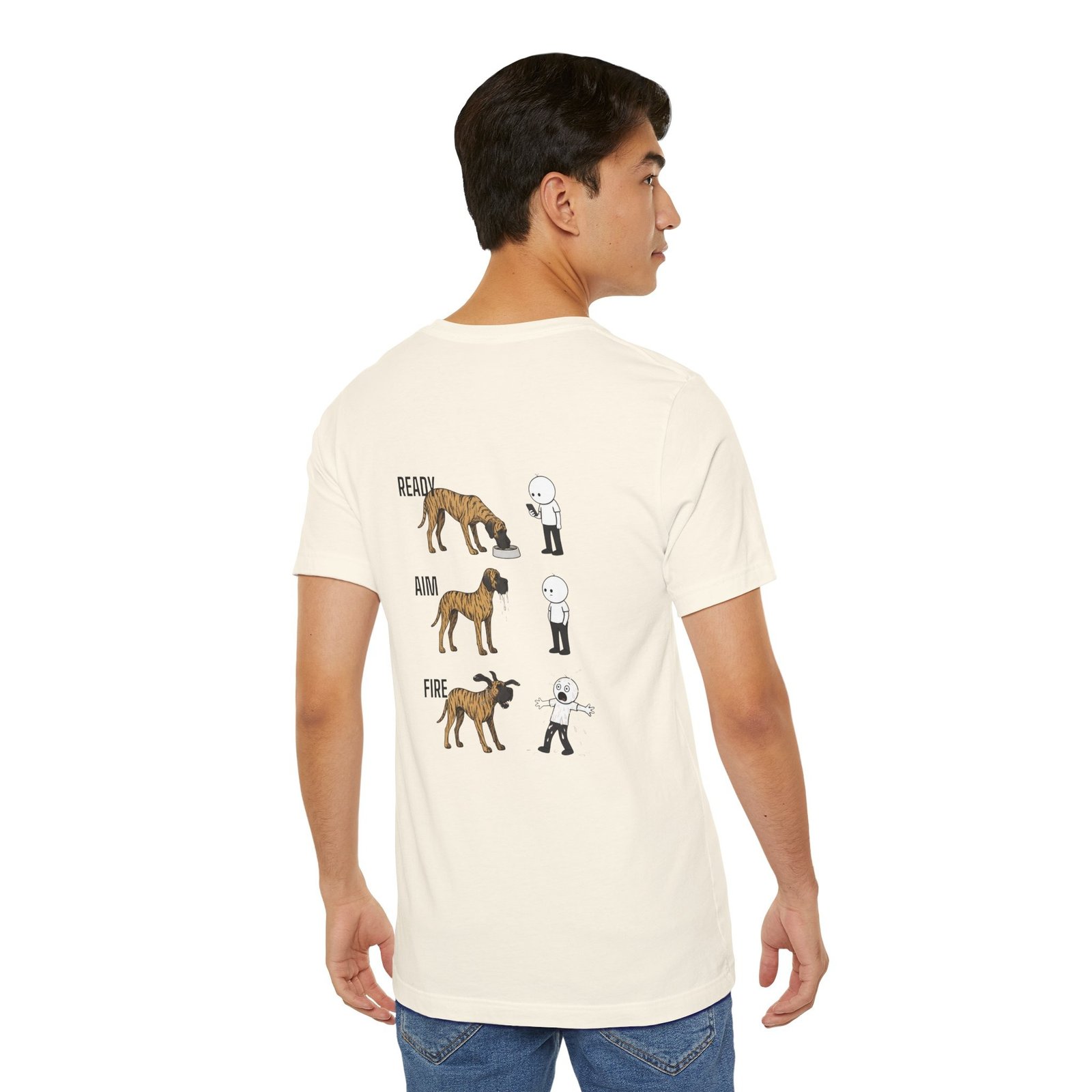 Brindle Great Dane - Ready, Aim, Fire Slobber - up to 5x - Men's T Shirt - Image 20