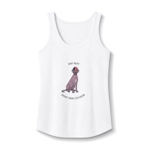 Lilac with white Chest Snip Great Dane Tank Top Up to 4xl — Labor Day Women’s Cotton Tank - Nap Dept. Great Dane Division