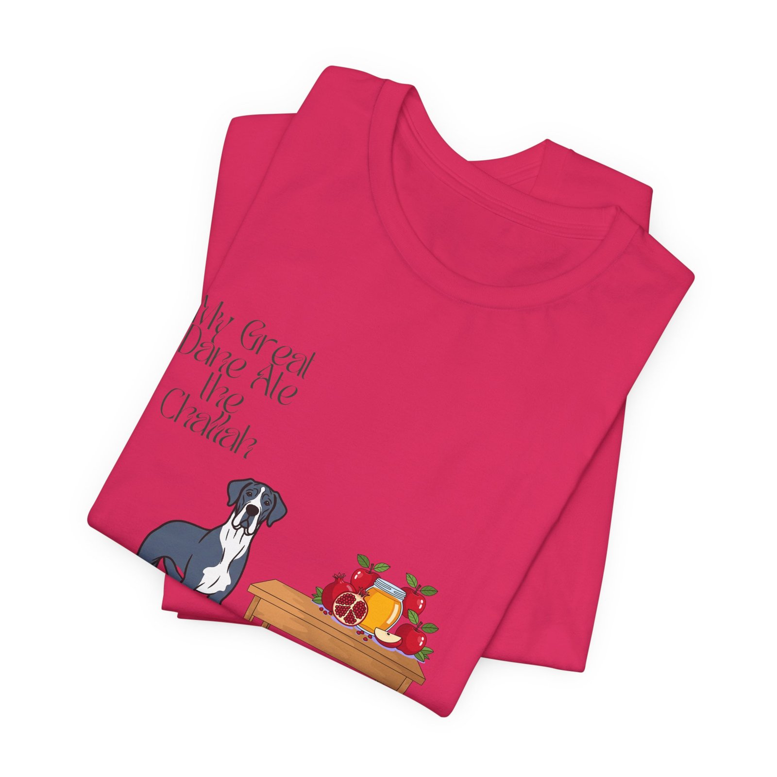 Blue Mantle Great Dane Rosh Hashanah Dog T-Shirt up to 5xl - Image 75