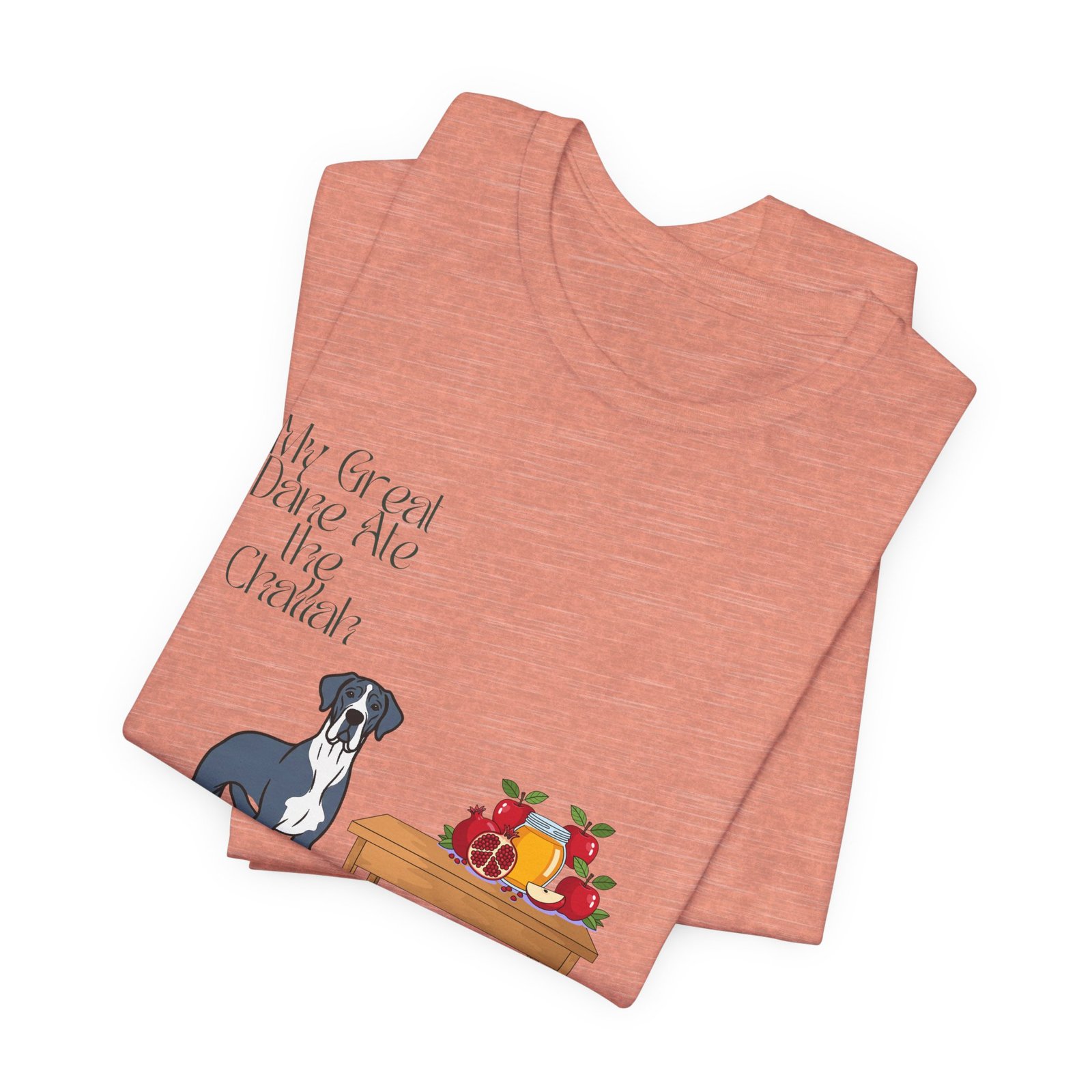 Blue Mantle Great Dane Rosh Hashanah Dog T-Shirt up to 5xl - Image 15