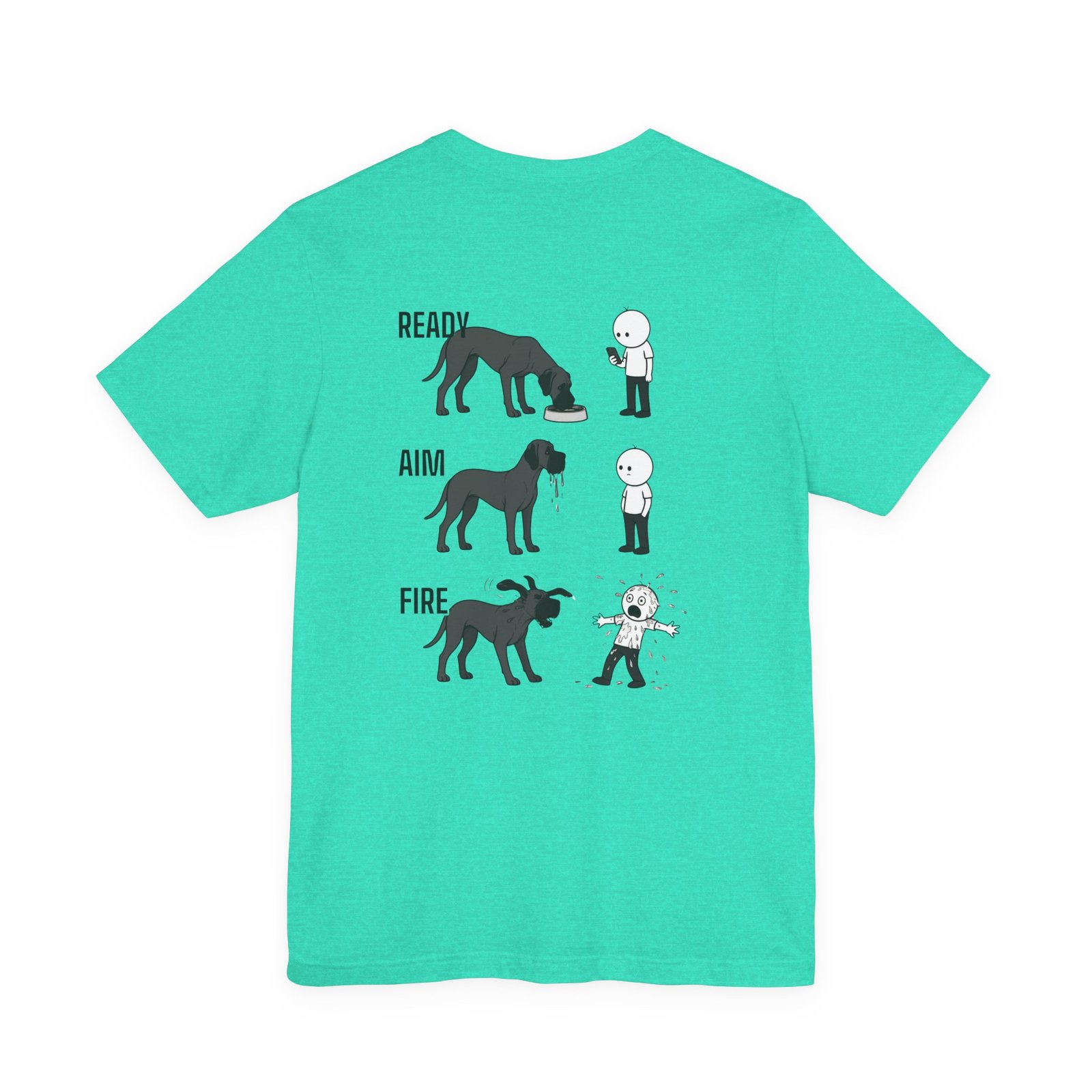 Brindle Great Dane - Ready, Aim, Fire Slobber - up to 5x - Men's T Shirt - Image 32
