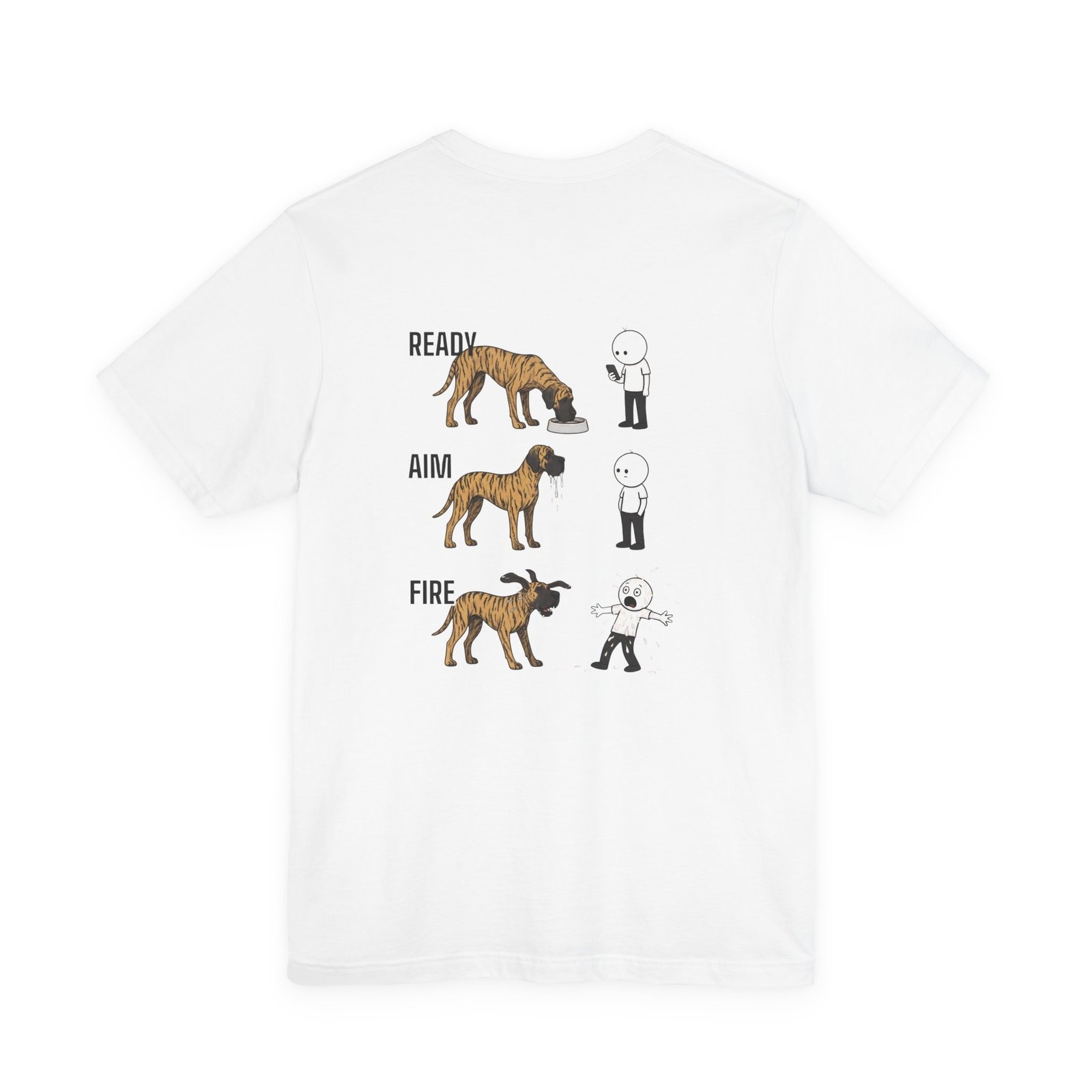 Brindle Great Dane - Ready, Aim, Fire Slobber - up to 5x - Men's T Shirt - Image 8