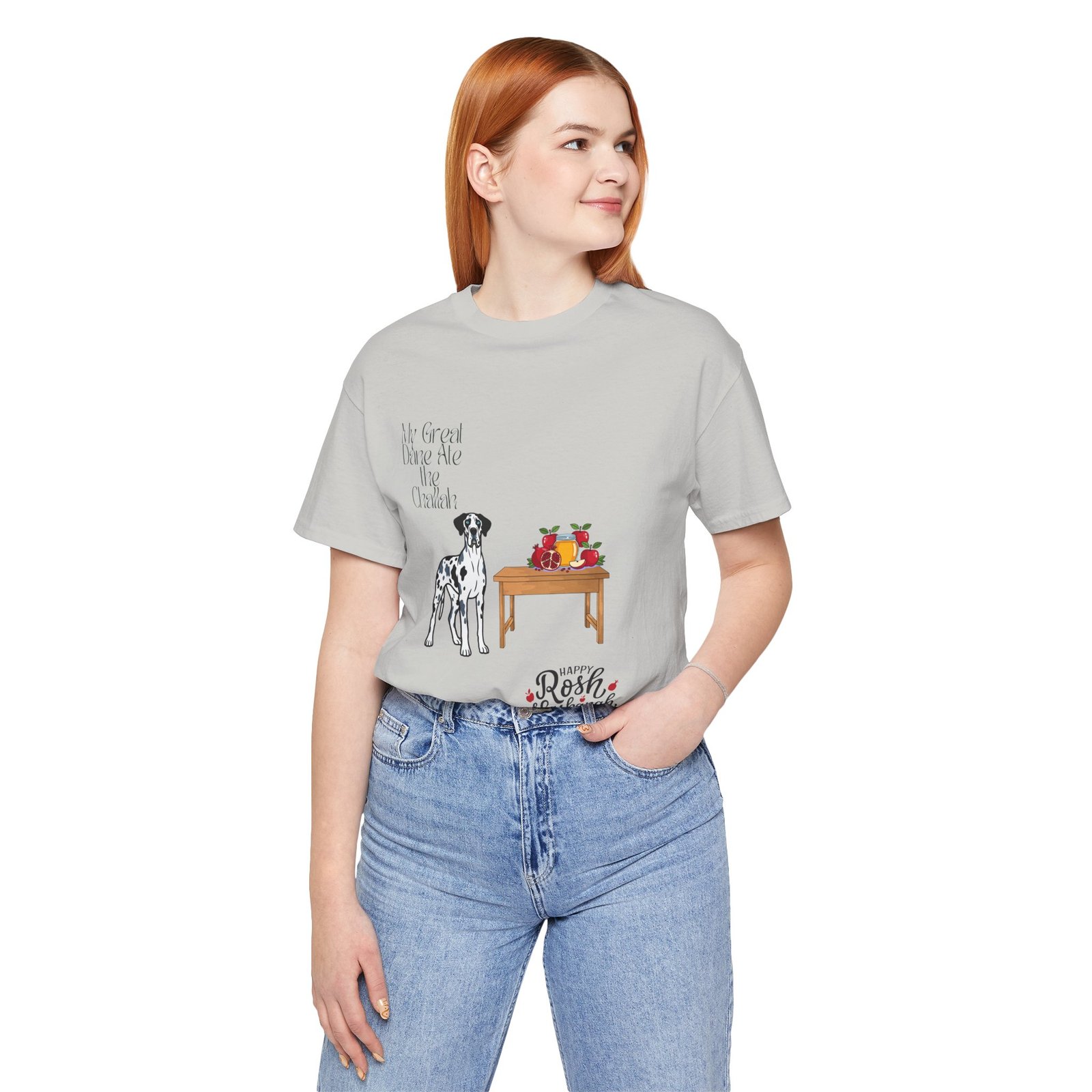 Merelquin with blue eyes Great Dane Rosh Hashanah Dog T-Shirt up to 5xl - Image 19