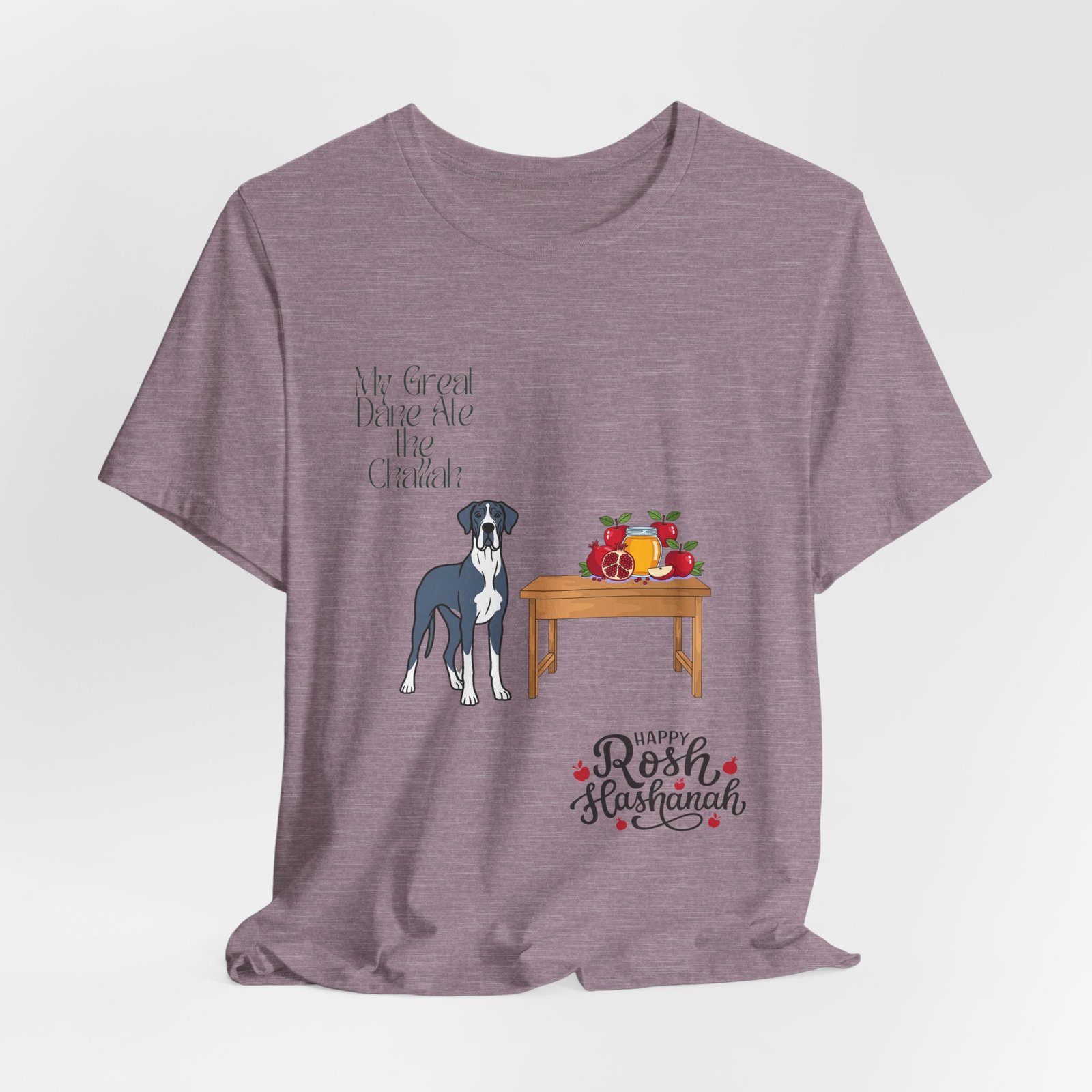 Blue Mantle Great Dane Rosh Hashanah Dog T-Shirt up to 5xl - Image 64