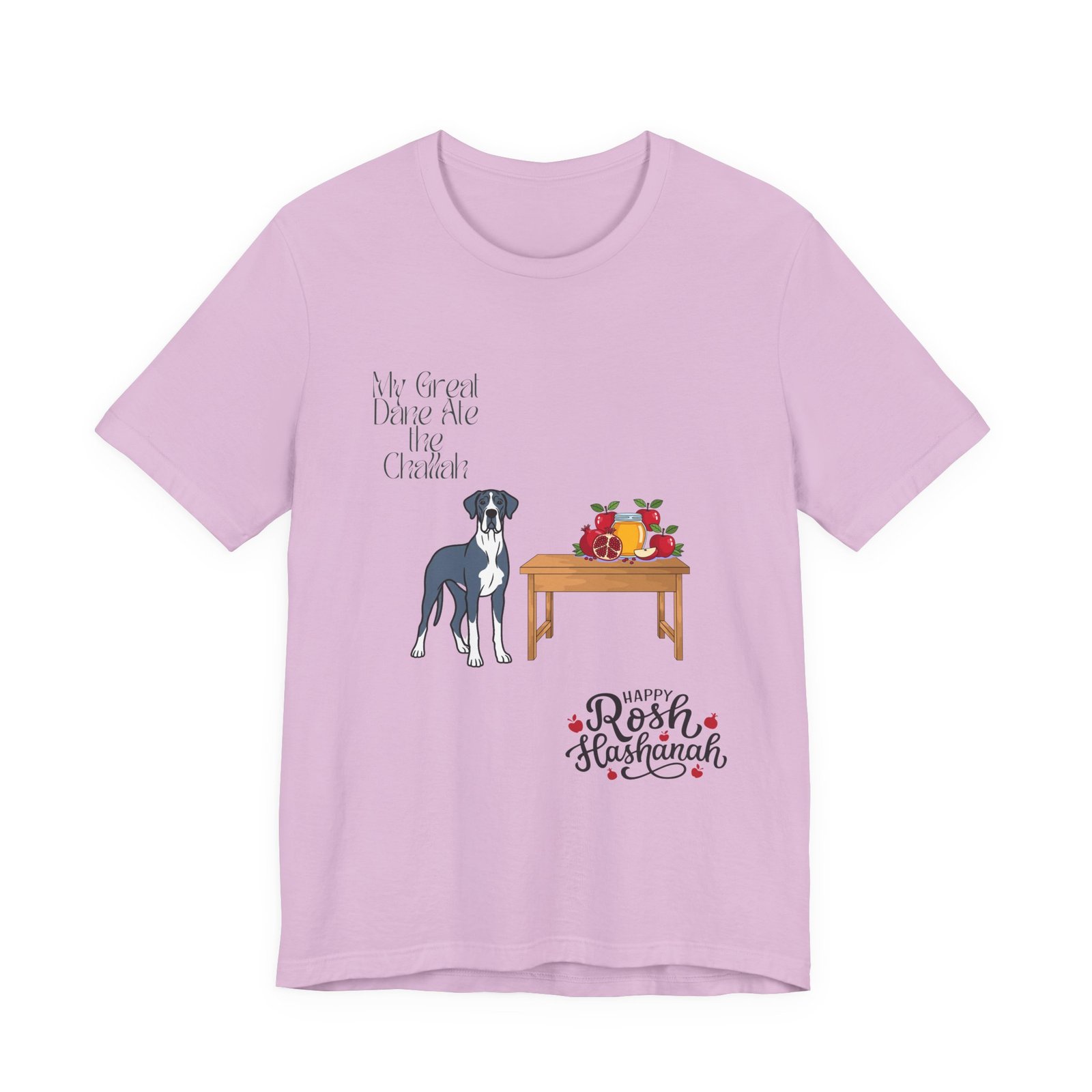 Blue Mantle Great Dane Rosh Hashanah Dog T-Shirt up to 5xl - Image 55
