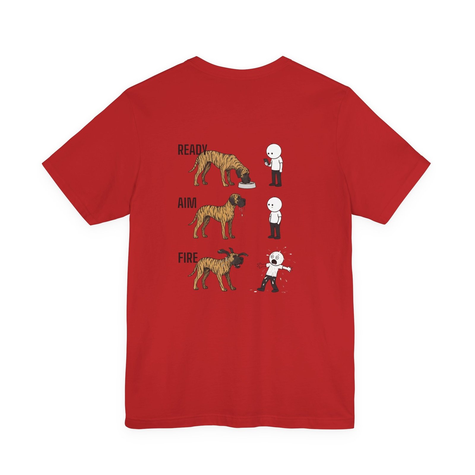 Brindle Great Dane - Ready, Aim, Fire Slobber - up to 5x - Men's T Shirt - Image 62