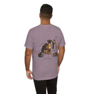 Brindle with white chest Great Dane African-American Man T‑Shirt — Up to 5XL - Besties