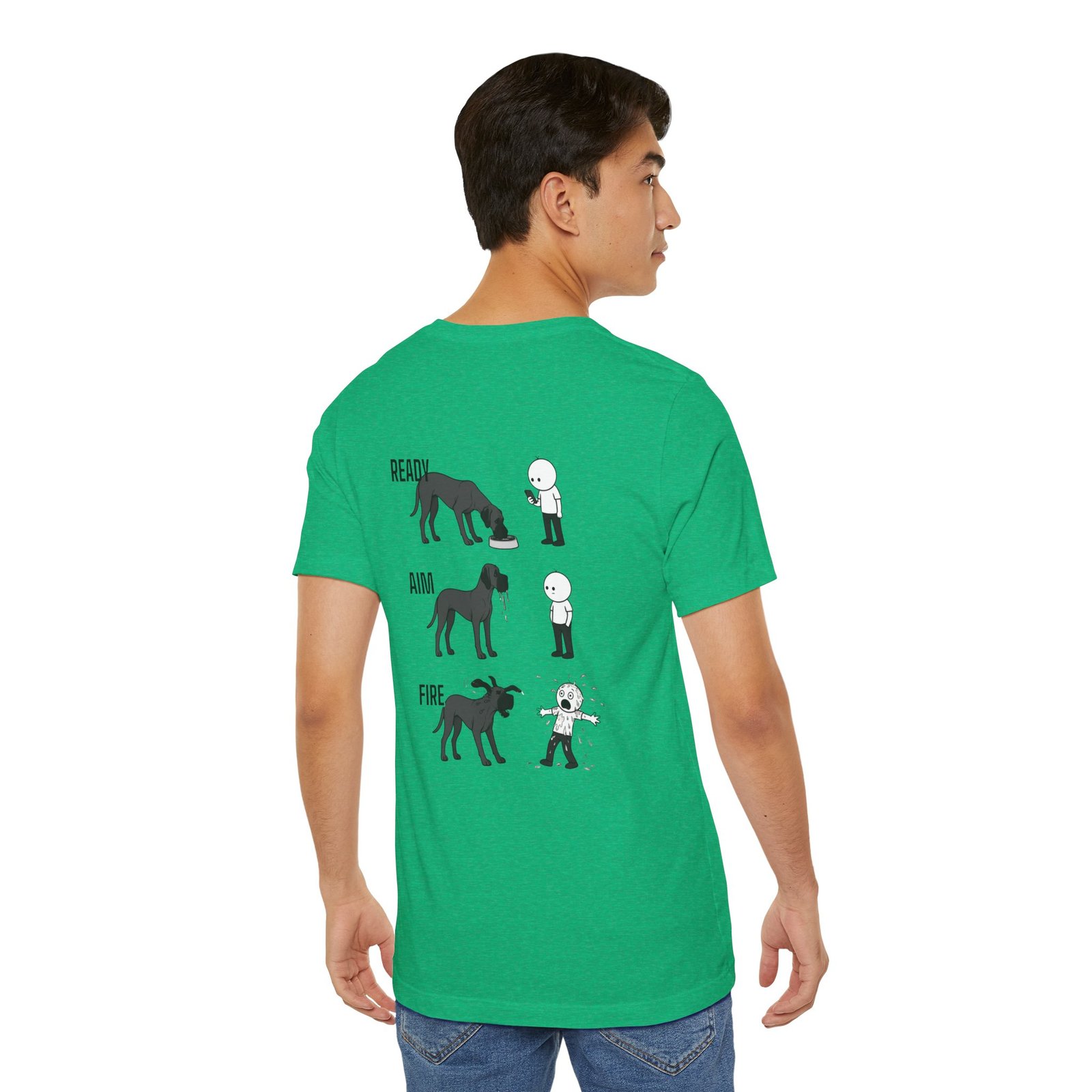Brindle Great Dane - Ready, Aim, Fire Slobber - up to 5x - Men's T Shirt - Image 30