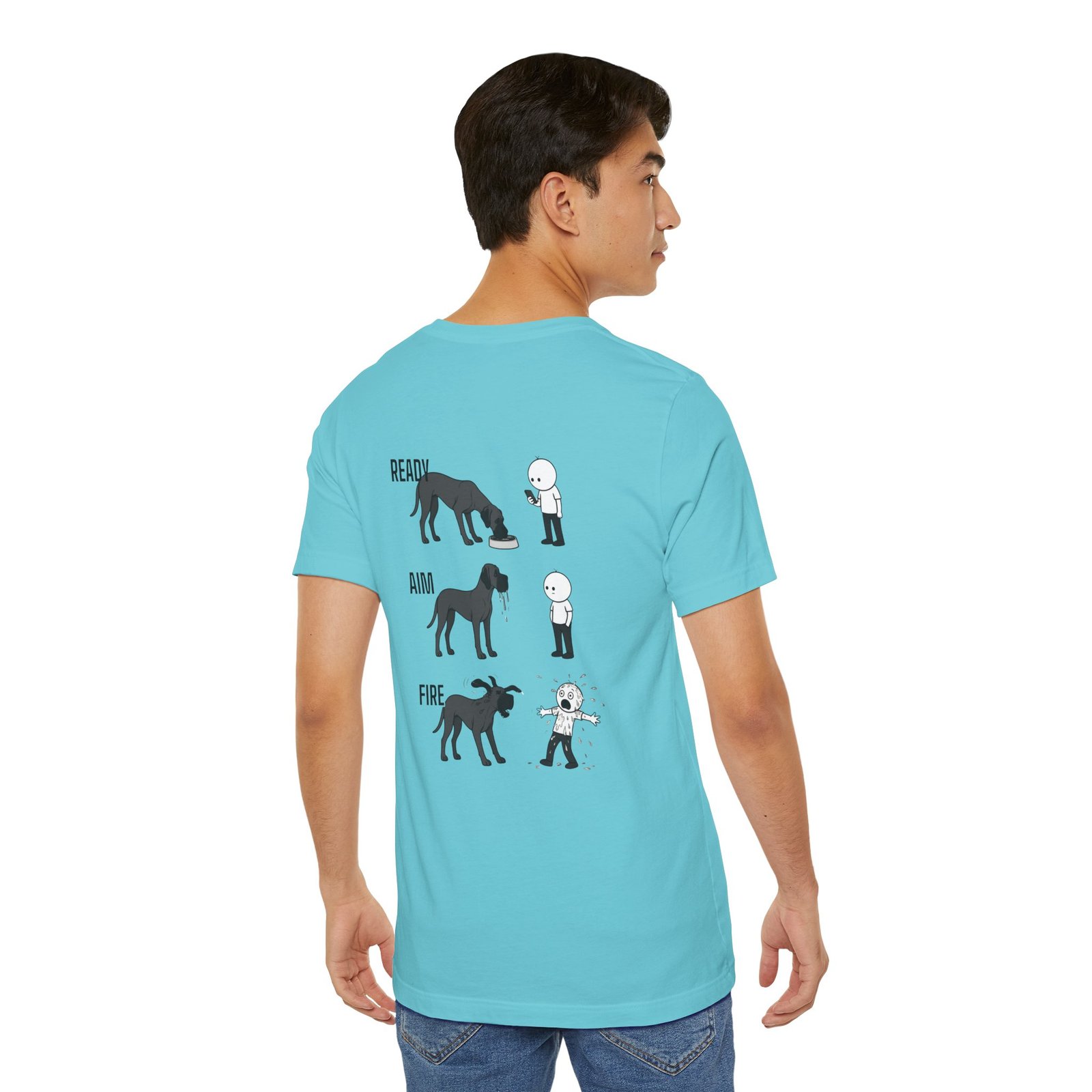 Brindle Great Dane - Ready, Aim, Fire Slobber - up to 5x - Men's T Shirt - Image 40