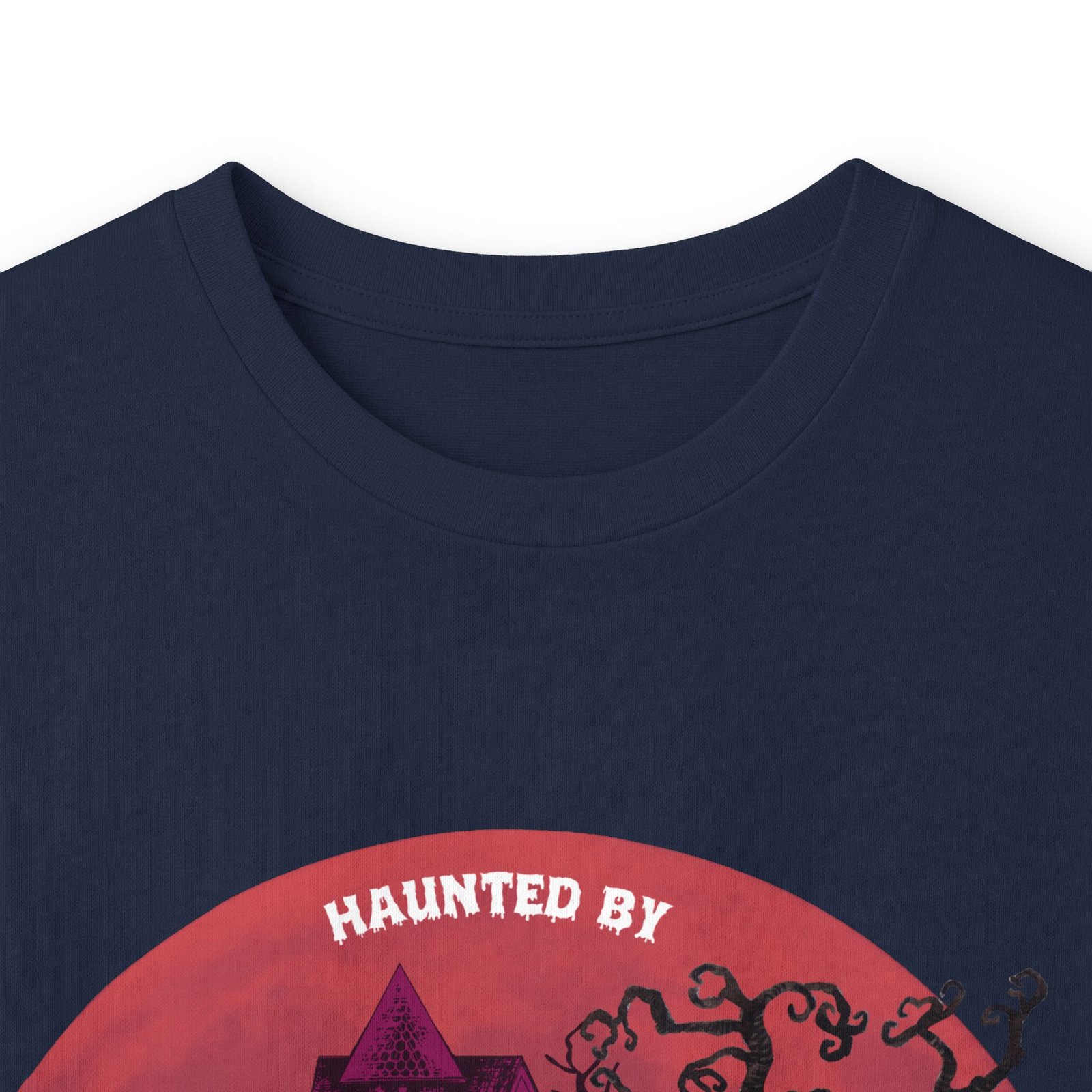 White with blue eyes Great Dane up to 5xl - Haunted by Dane Hair Unisex Long Sleeve Tee - Image 55