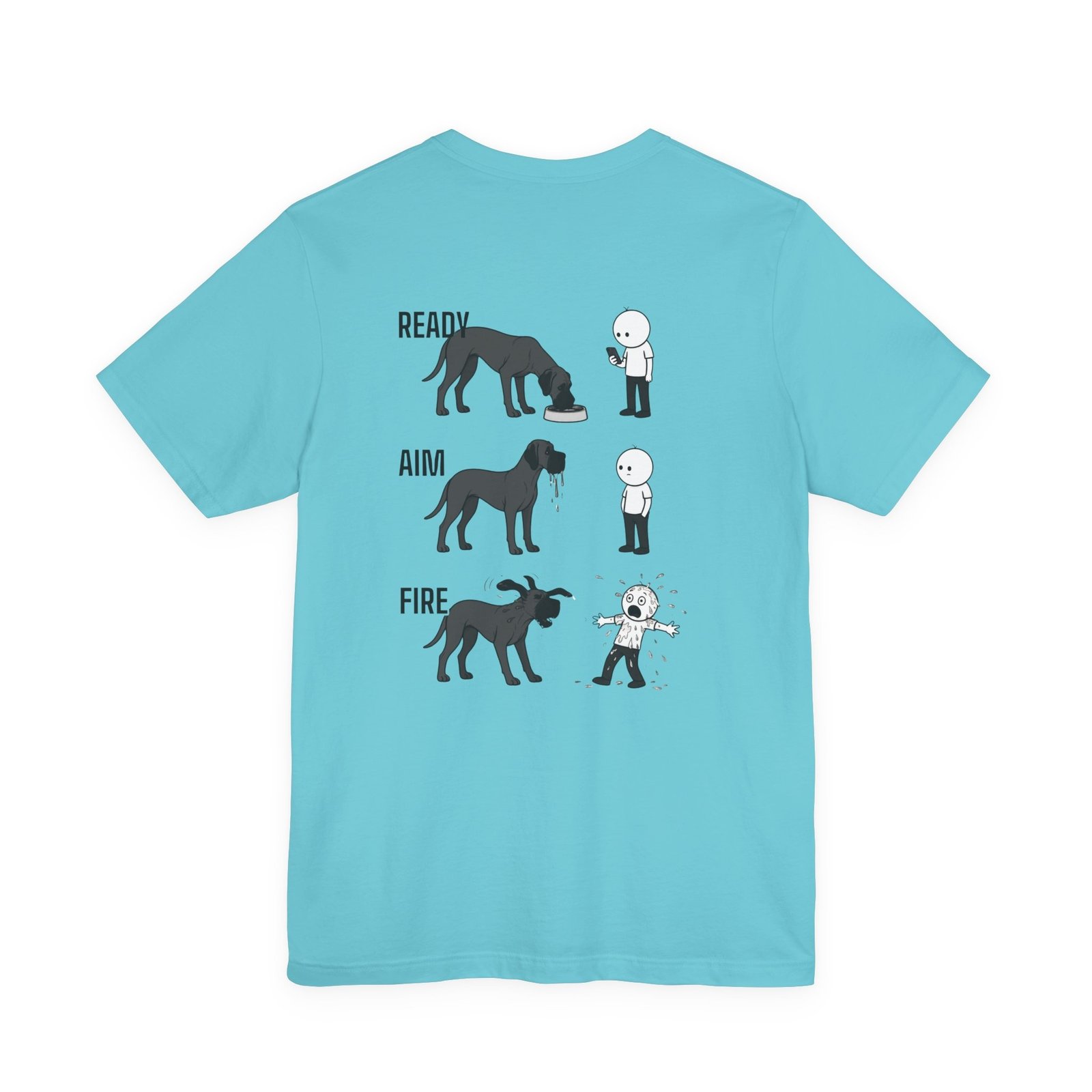 Brindle Great Dane - Ready, Aim, Fire Slobber - up to 5x - Men's T Shirt - Image 37