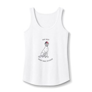 White with blue eyes Great Dane Tank Top Up to 4xl — Labor Day Women’s Cotton Tank - Nap Dept. Great Dane Division