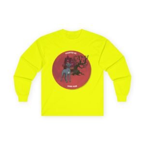 Blue with white snip chest Great Dane up to 5xl - Haunted by Dane Hair Unisex Long Sleeve Tee