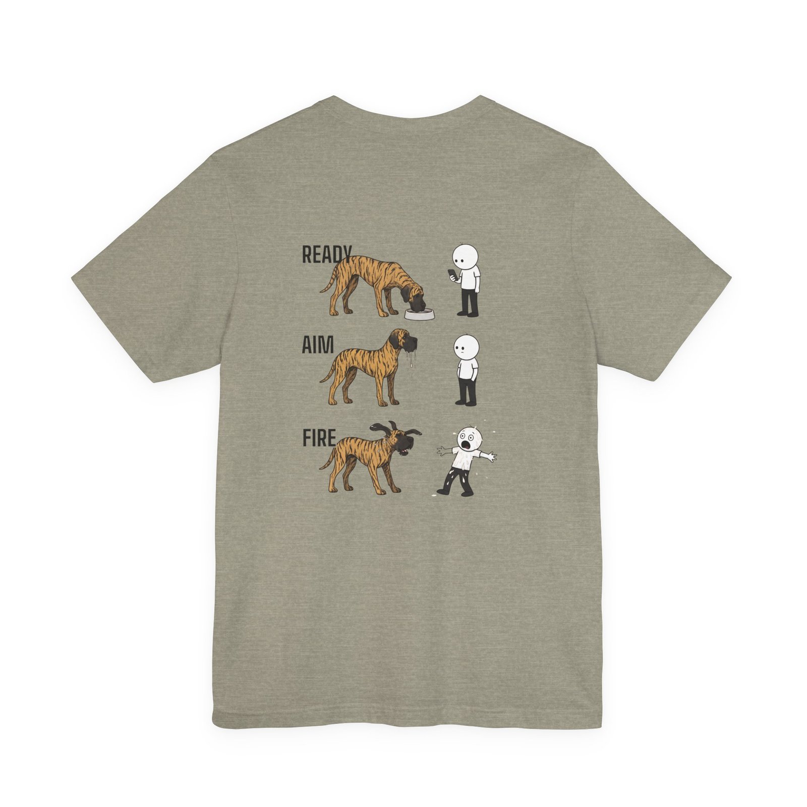 Brindle Great Dane - Ready, Aim, Fire Slobber - up to 5x - Men's T Shirt - Image 22