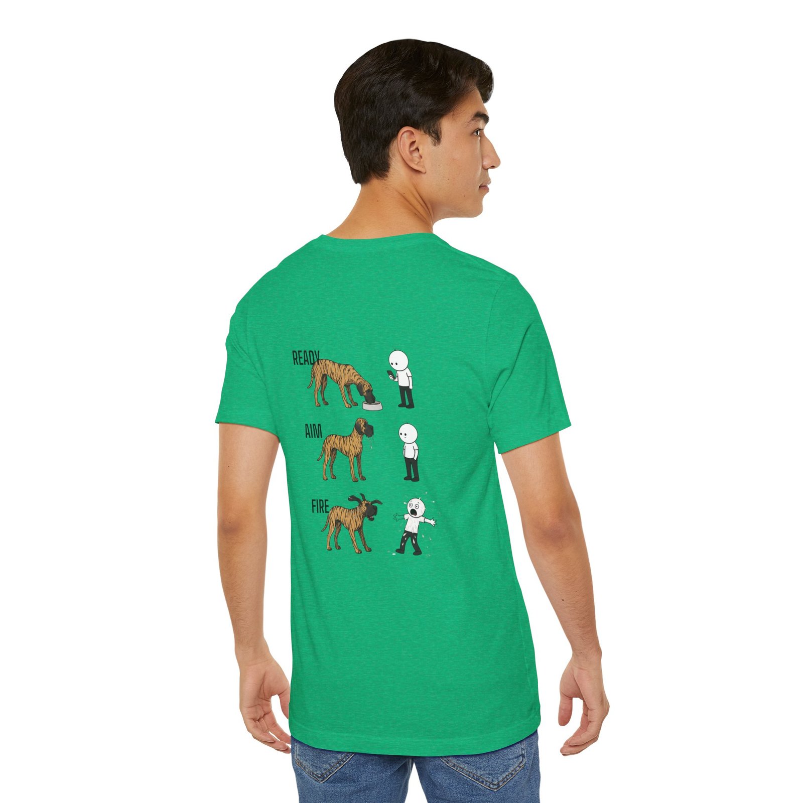 Brindle Great Dane - Ready, Aim, Fire Slobber - up to 5x - Men's T Shirt - Image 30