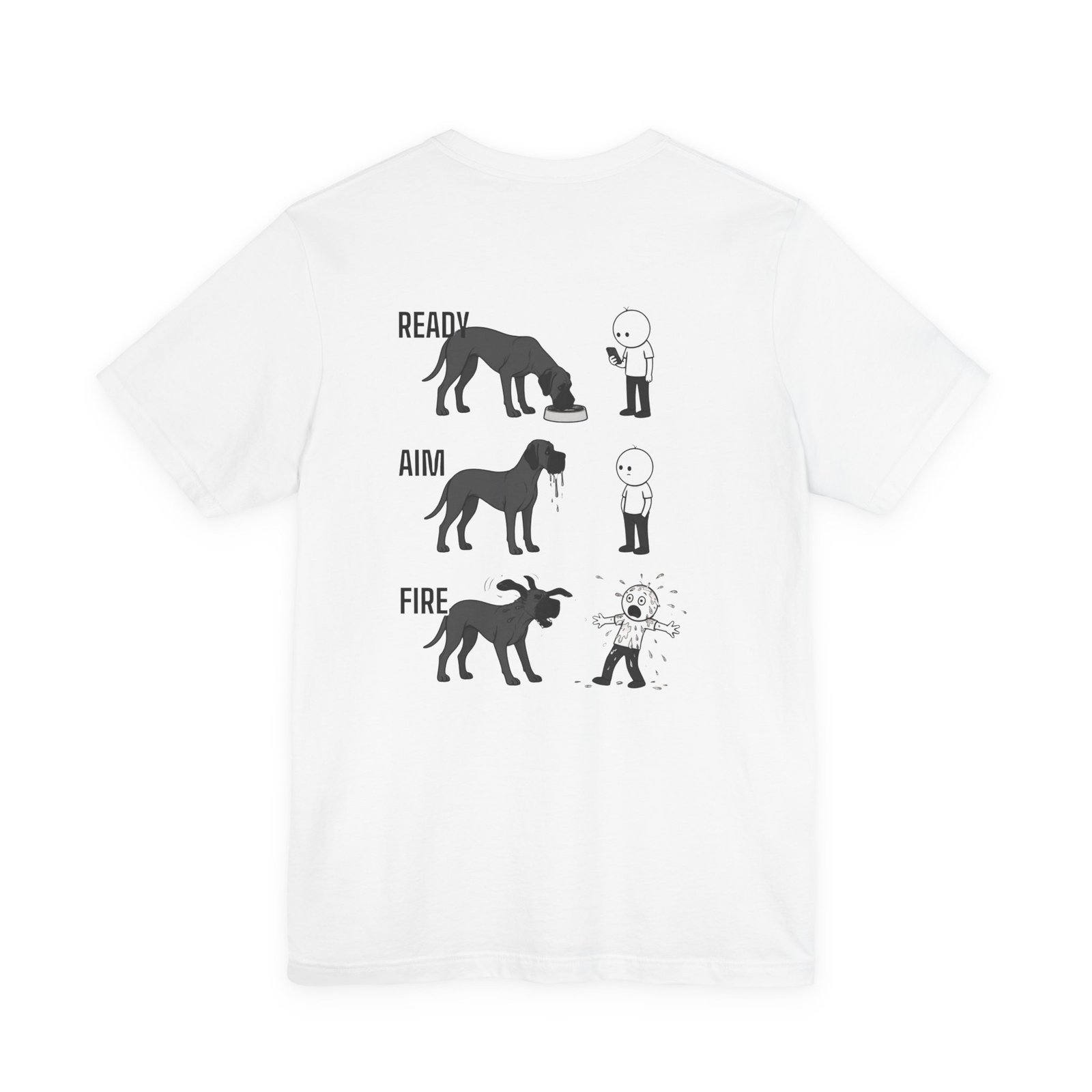 Brindle Great Dane - Ready, Aim, Fire Slobber - up to 5x - Men's T Shirt - Image 8
