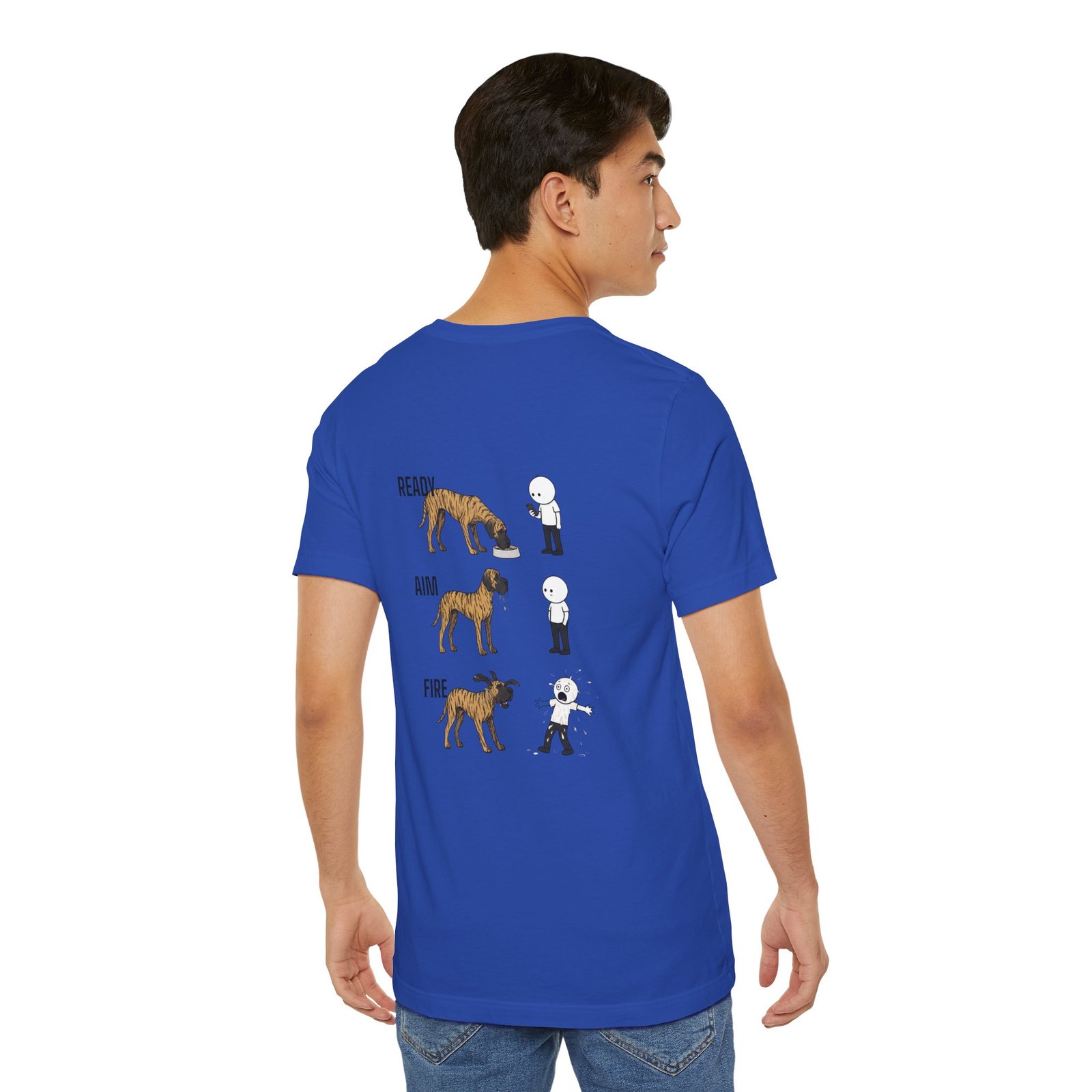 Brindle Great Dane - Ready, Aim, Fire Slobber - up to 5x - Men's T Shirt - Image 50