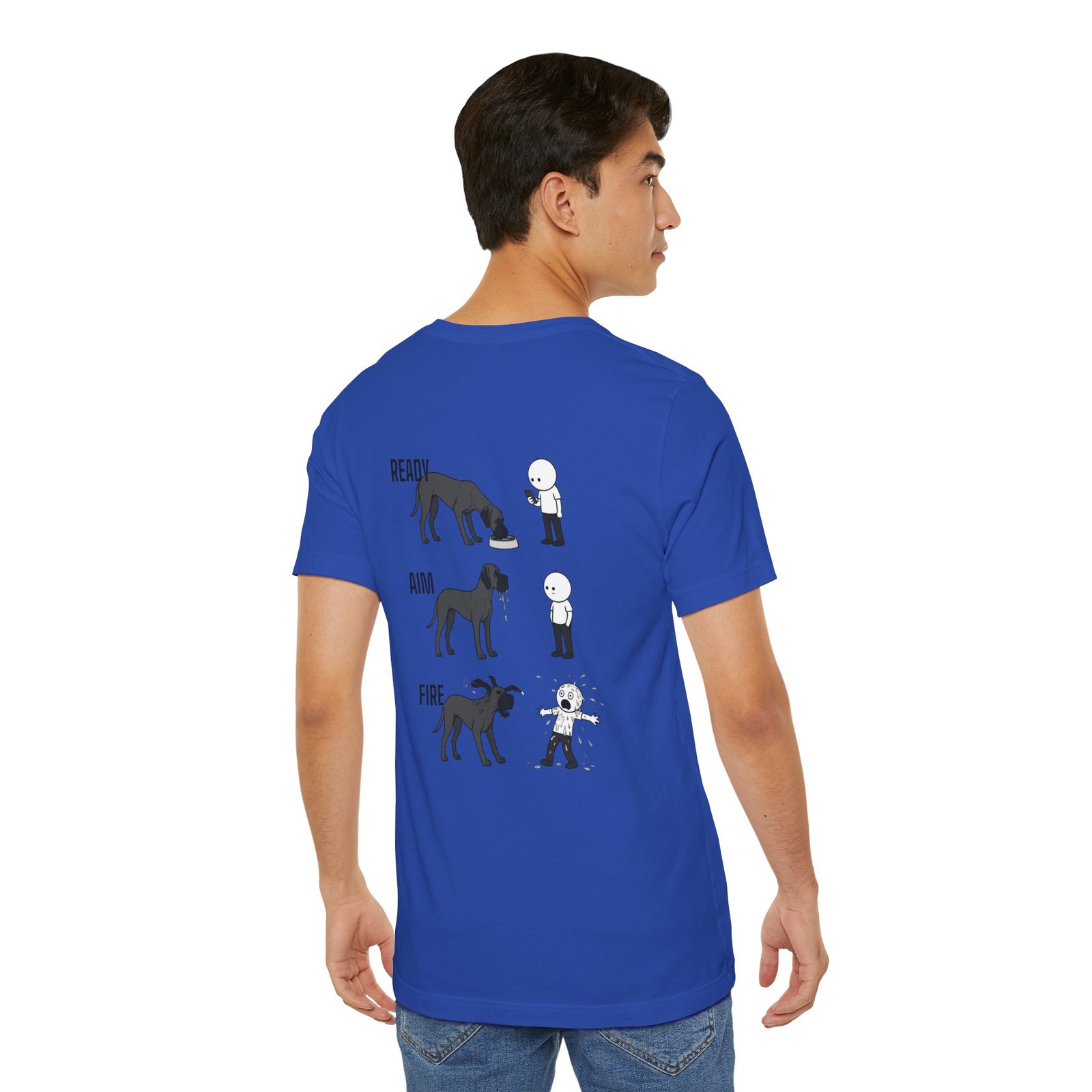Brindle Great Dane - Ready, Aim, Fire Slobber - up to 5x - Men's T Shirt - Image 50