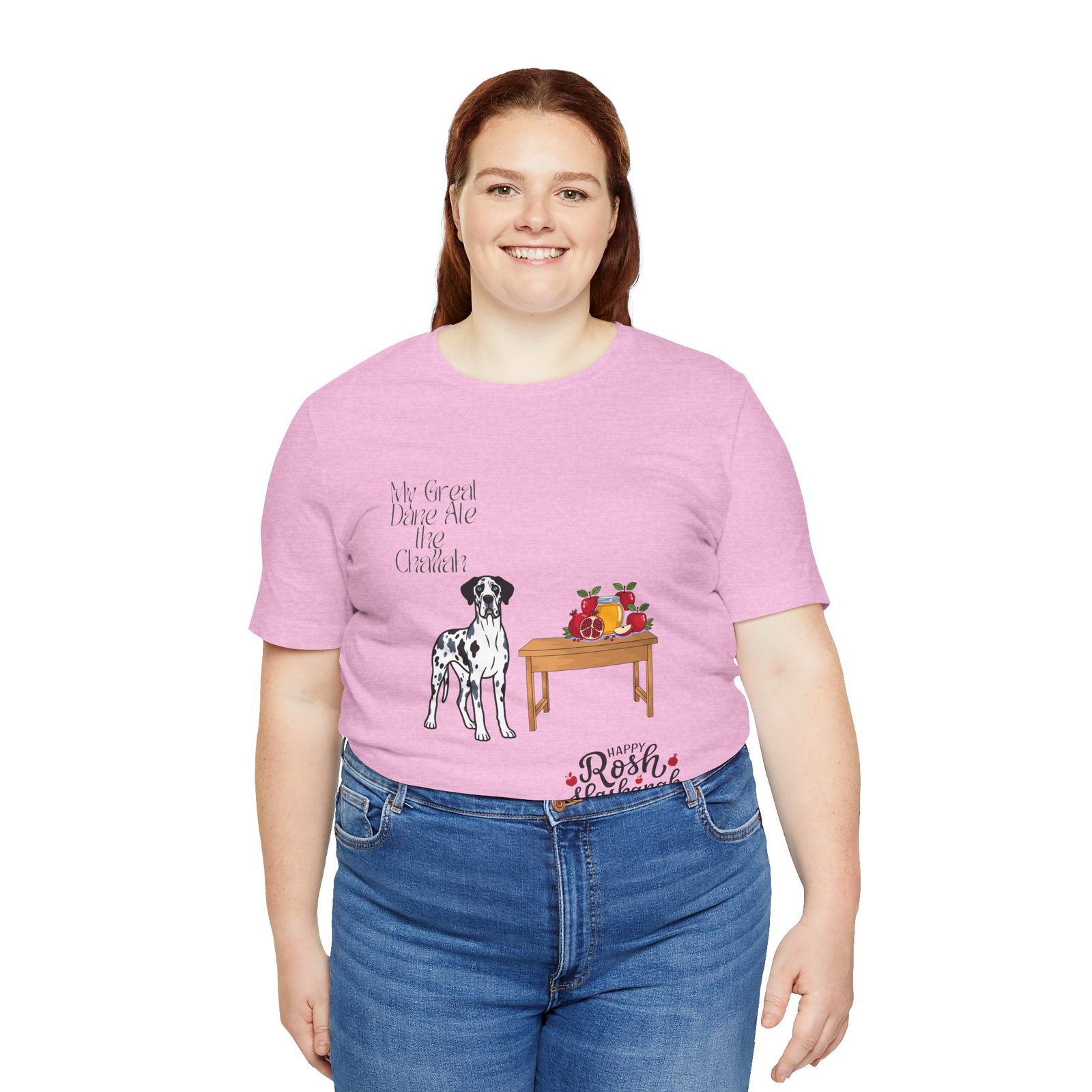 Merelquin with blue eyes Great Dane Rosh Hashanah Dog T-Shirt up to 5xl - Image 31