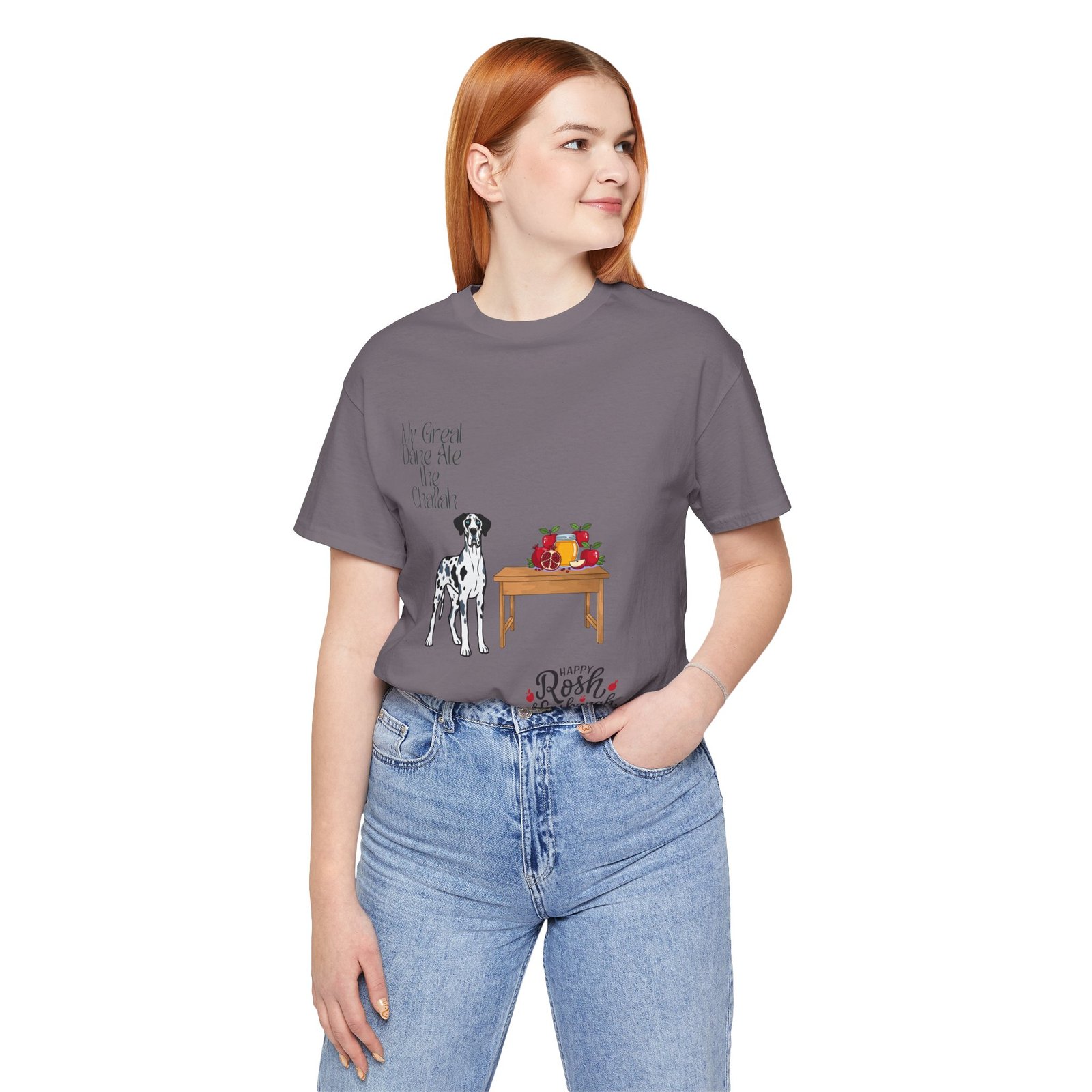 Merelquin with blue eyes Great Dane Rosh Hashanah Dog T-Shirt up to 5xl - Image 47