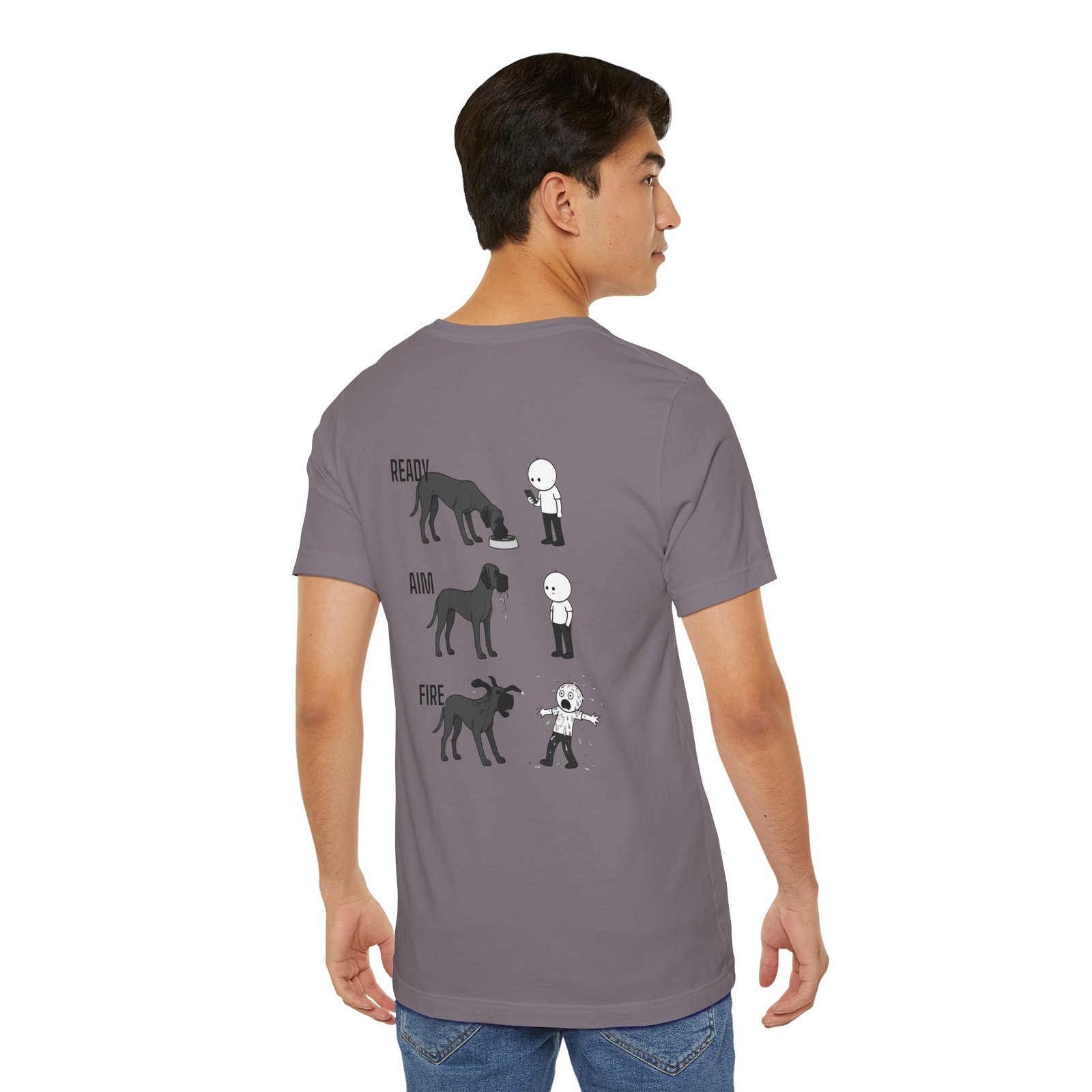 Brindle Great Dane - Ready, Aim, Fire Slobber - up to 5x - Men's T Shirt - Image 60