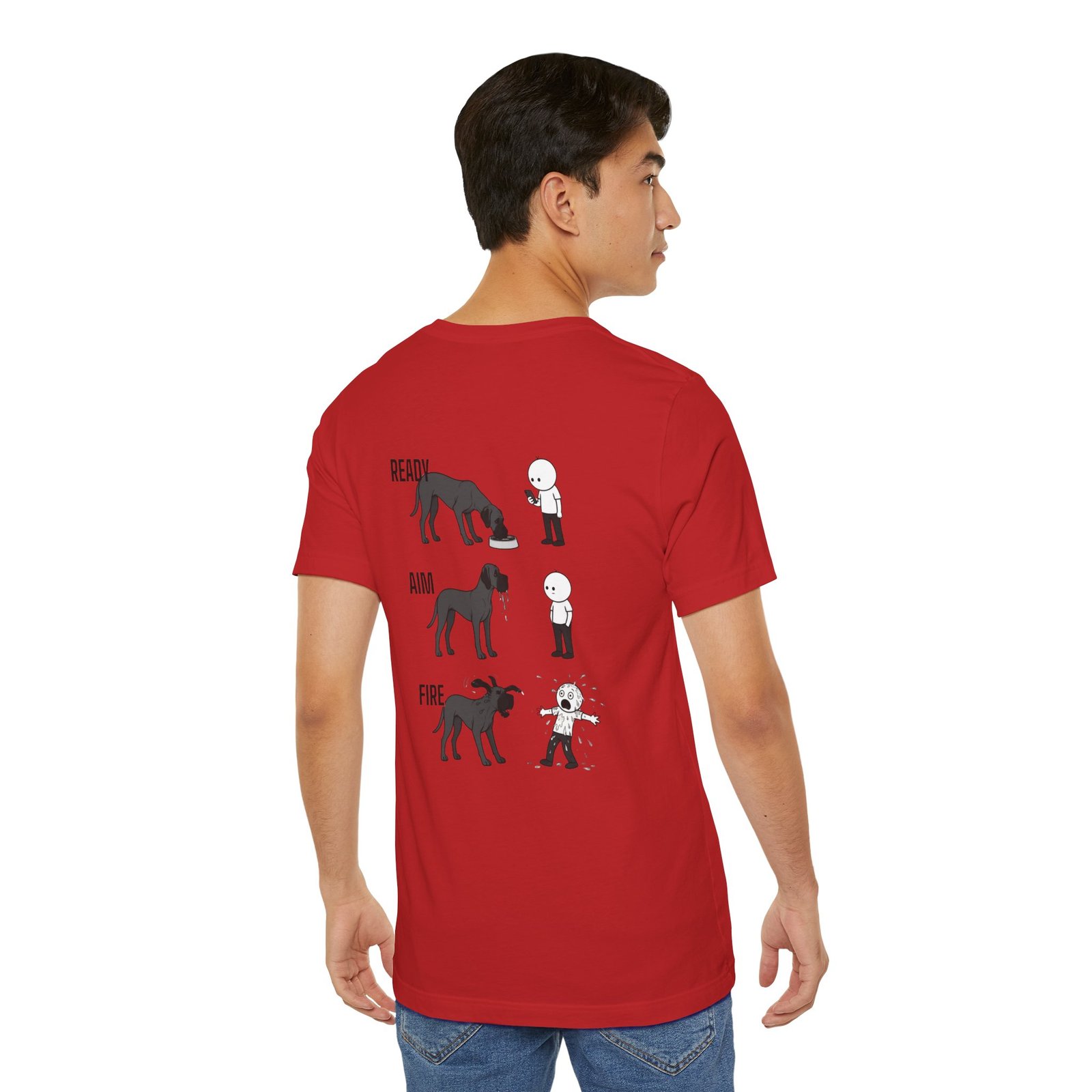 Brindle Great Dane - Ready, Aim, Fire Slobber - up to 5x - Men's T Shirt - Image 65