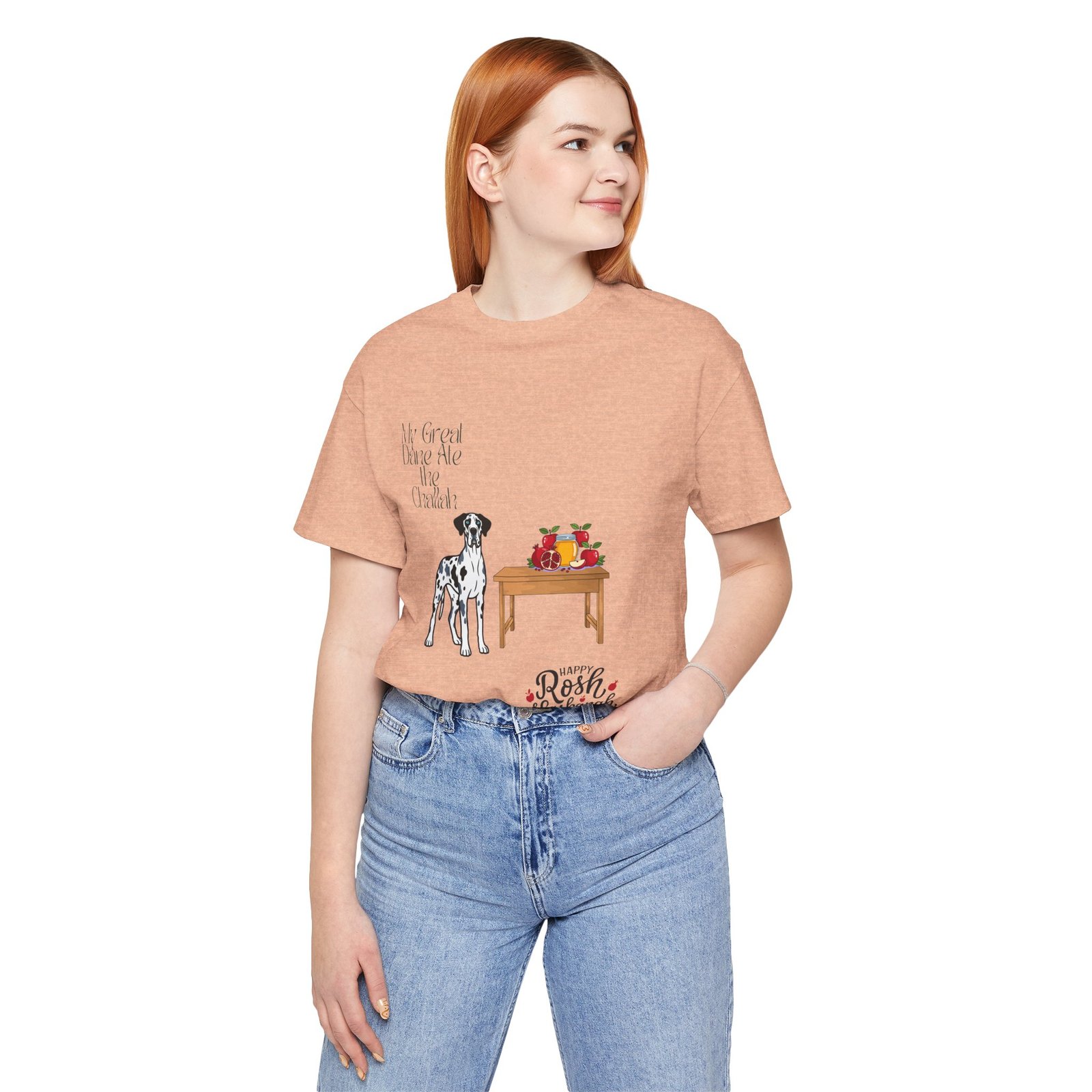 Merelquin with blue eyes Great Dane Rosh Hashanah Dog T-Shirt up to 5xl - Image 59